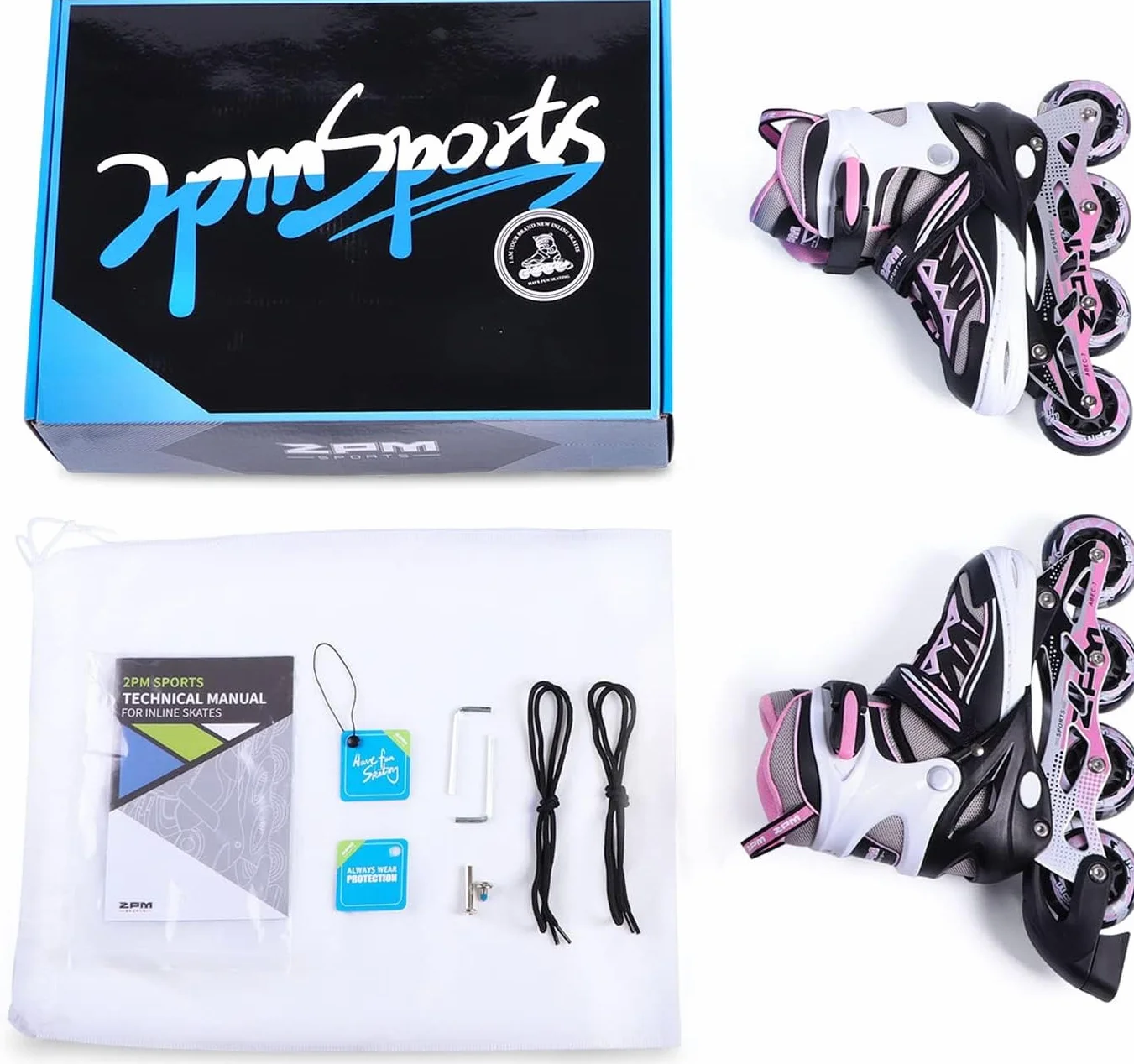 Cytia Regulable Patines en línea para niños y Adolescentes con Ruedas de PU 82A