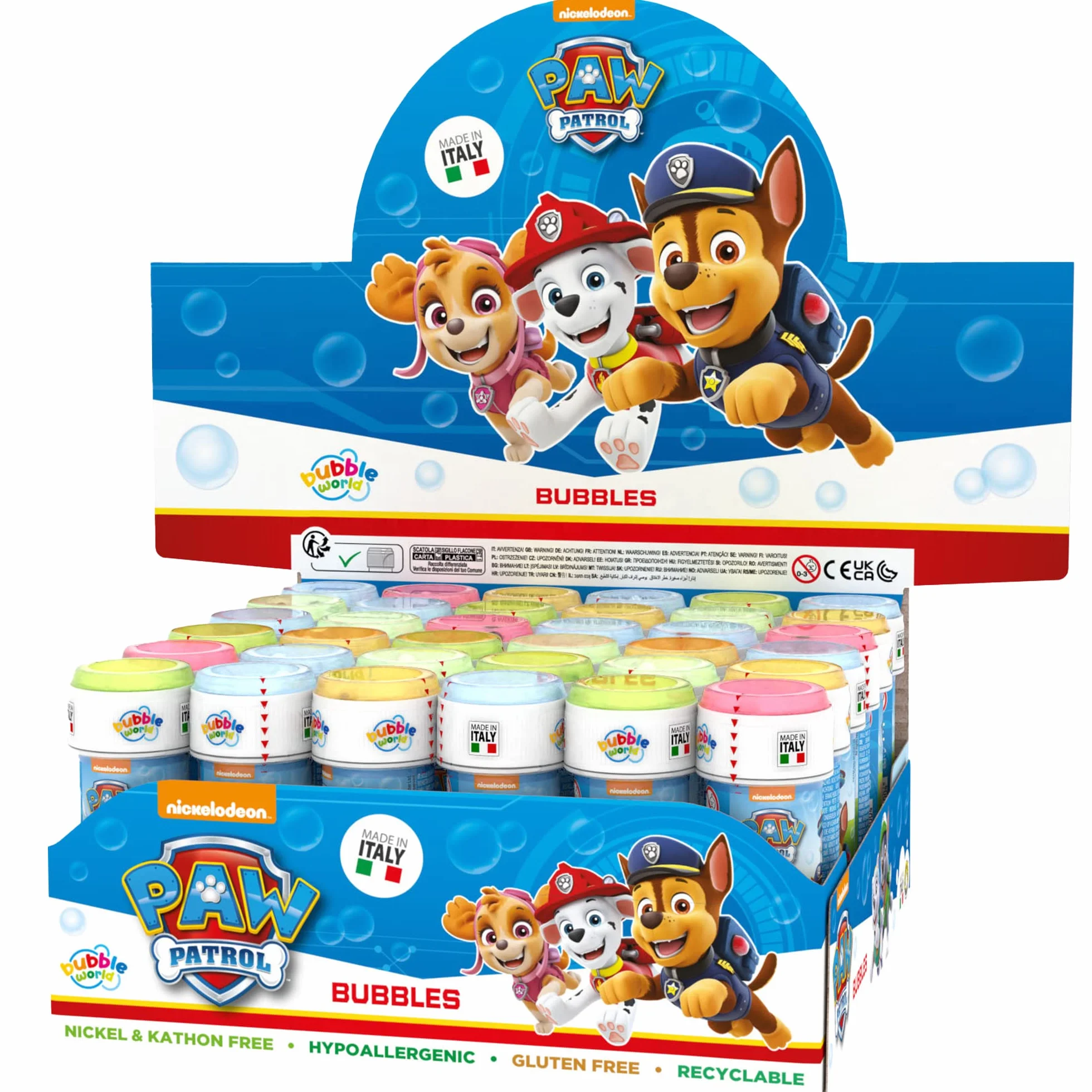 DULCOP - Burbujas Paw Patrol/Patrulla Canina - Burbujas de Jabón - 60 Ml - 047709 - Blanco - Plástico - Licencia Oficial - Juguete Infantil - Juego al Aire Libre - A Partir de 3 años