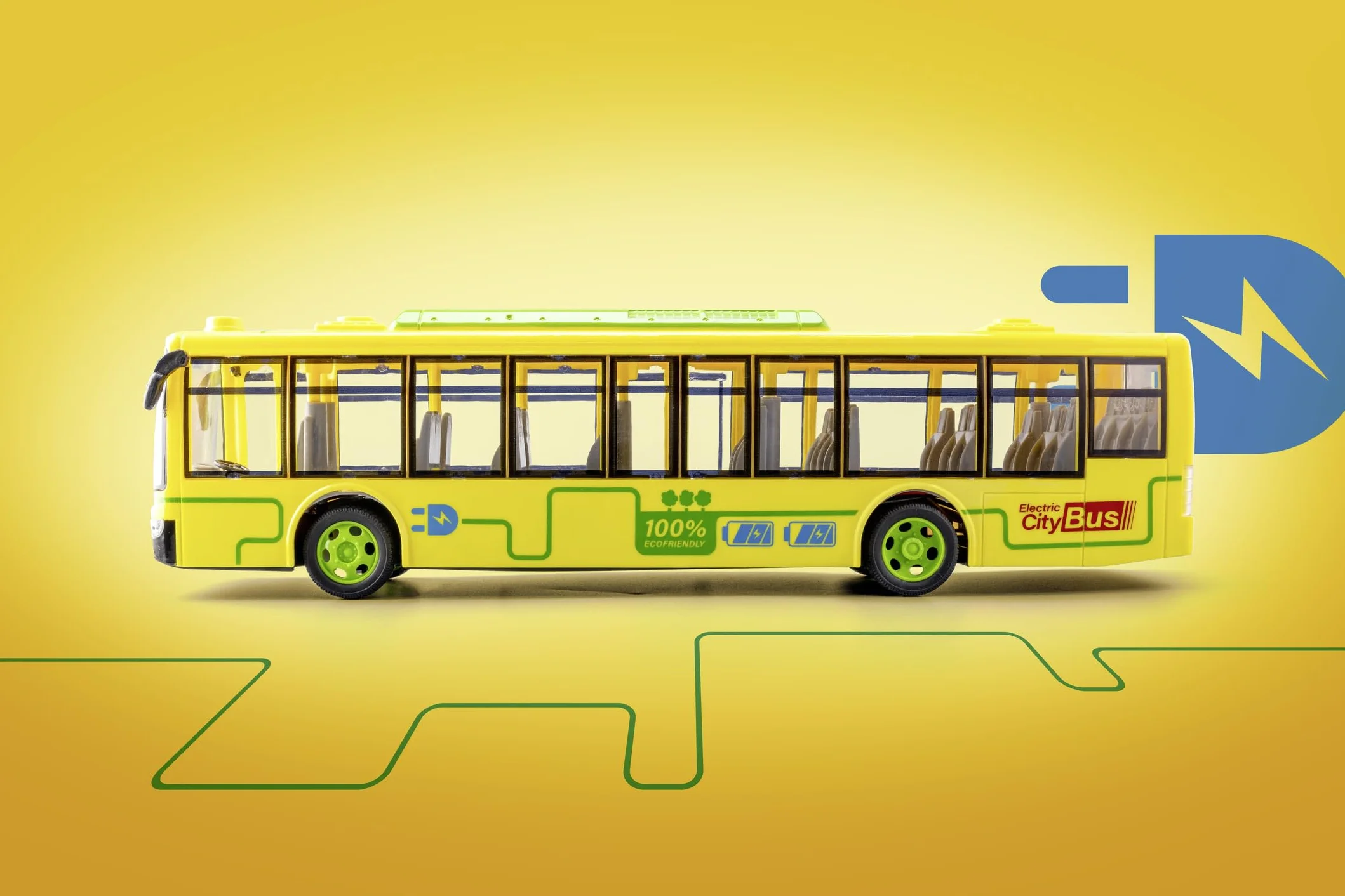Carson 500404282 Electric City Bus 2.4GHz 100% RTR - 100% Listo para Conducir, autobús de Juguete, Coche de Juguete, Coche teledirigido, Tiempo de conducción Aprox. 60 min