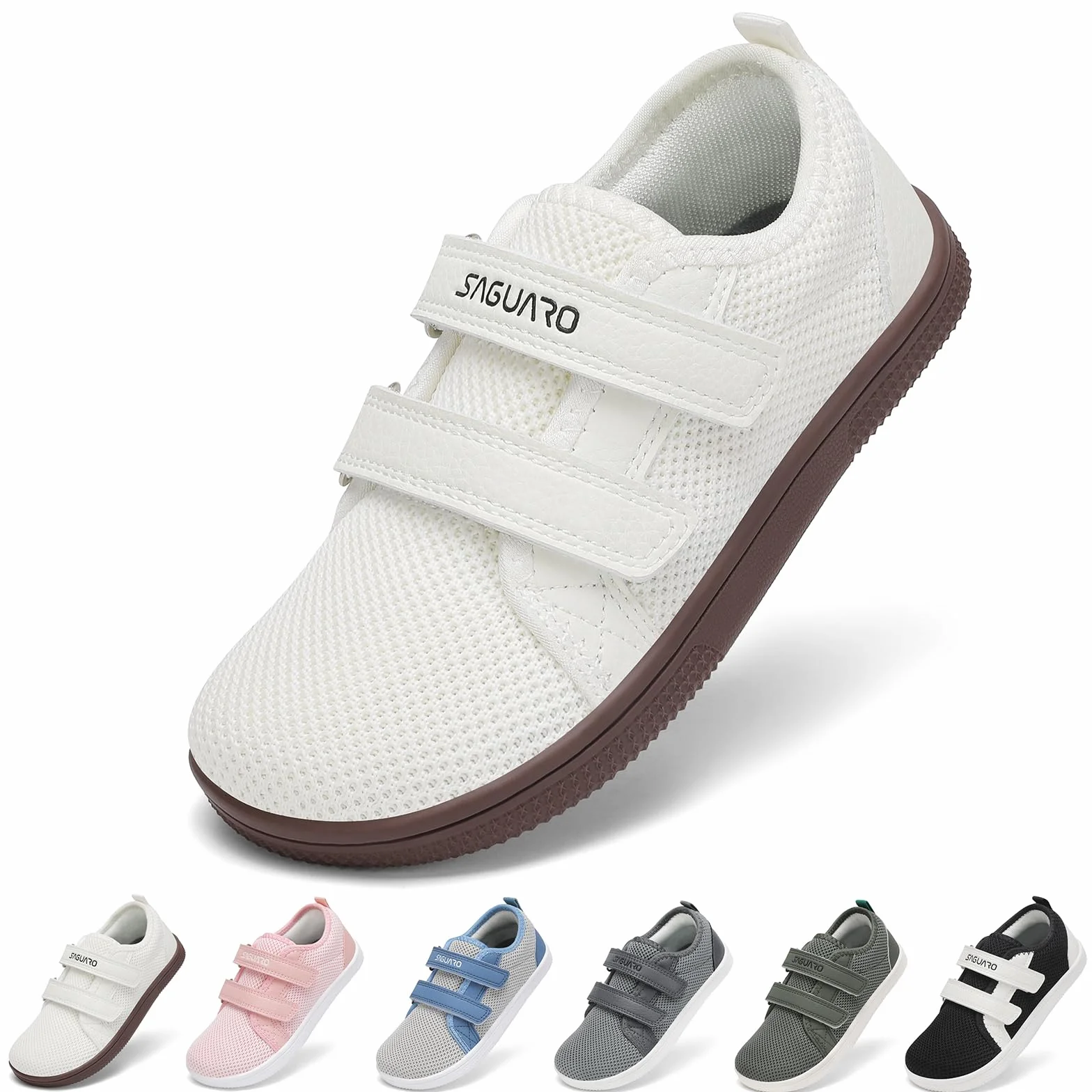 SAGUARO Zapatillas Barefoot Niños Calzado Deportivas Puntera Ancha Zero-Drop Sole Gr.25-35