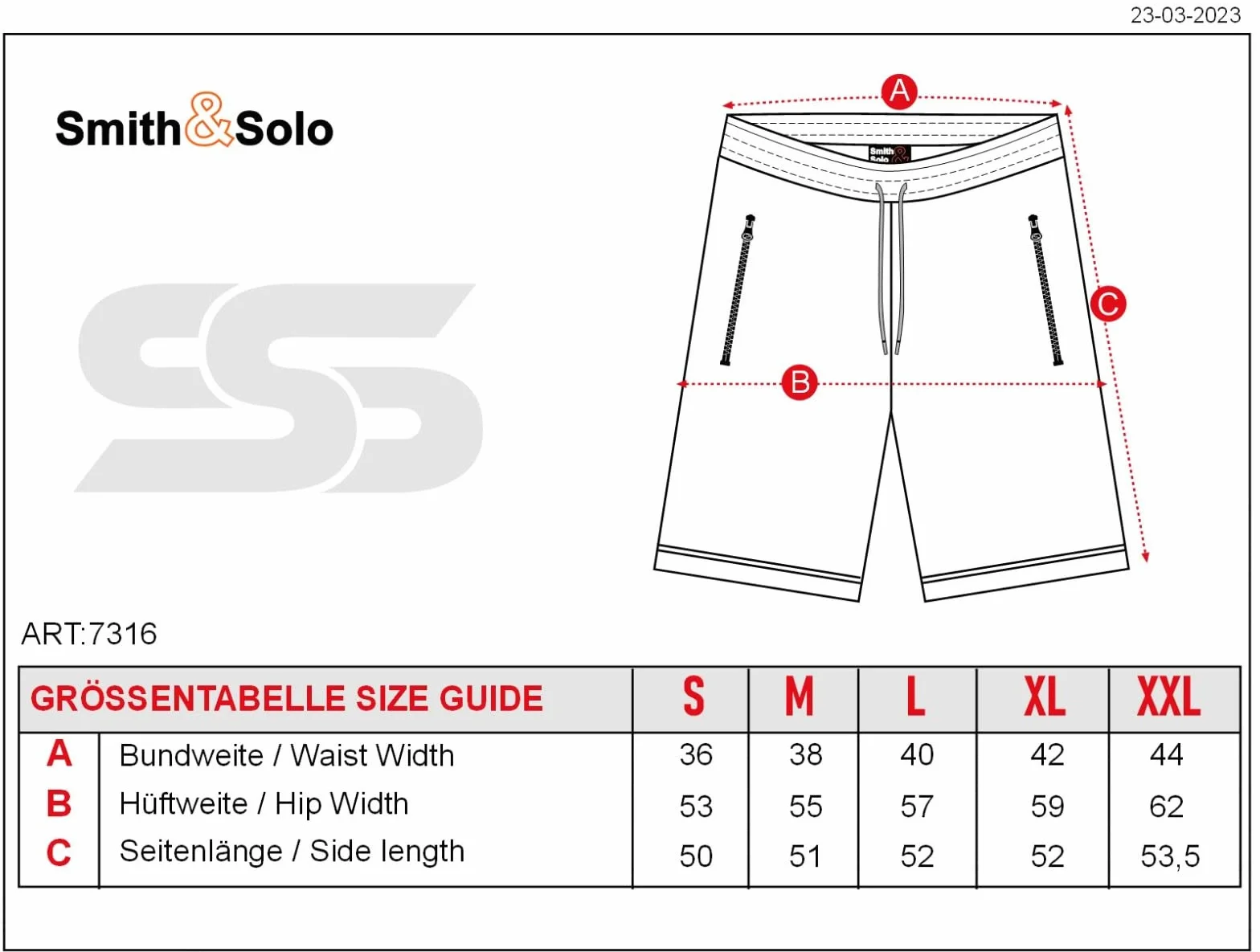 Smith & Solo Pantalones cortos deportivos para hombre de algodón para correr fitness entrenamiento tenis
