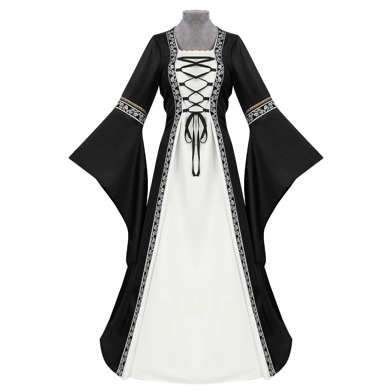 Disfraz Mujer Vestido Medieval Vikingo Vestidosfalda Victoriana Traje Bruja Medievales Victoriano Trajes Hechicera Ropa Talla Guerrera Vestidos Dress Adulto