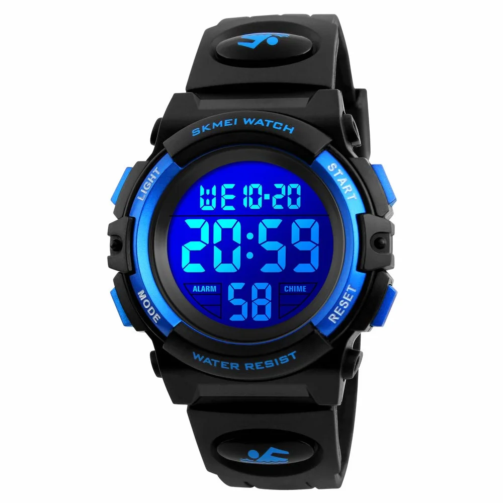 Dayllon Reloj Deportivo Infantil 50M Impermeable Electrónico 12/24H Alarma Cronómetro Calendario