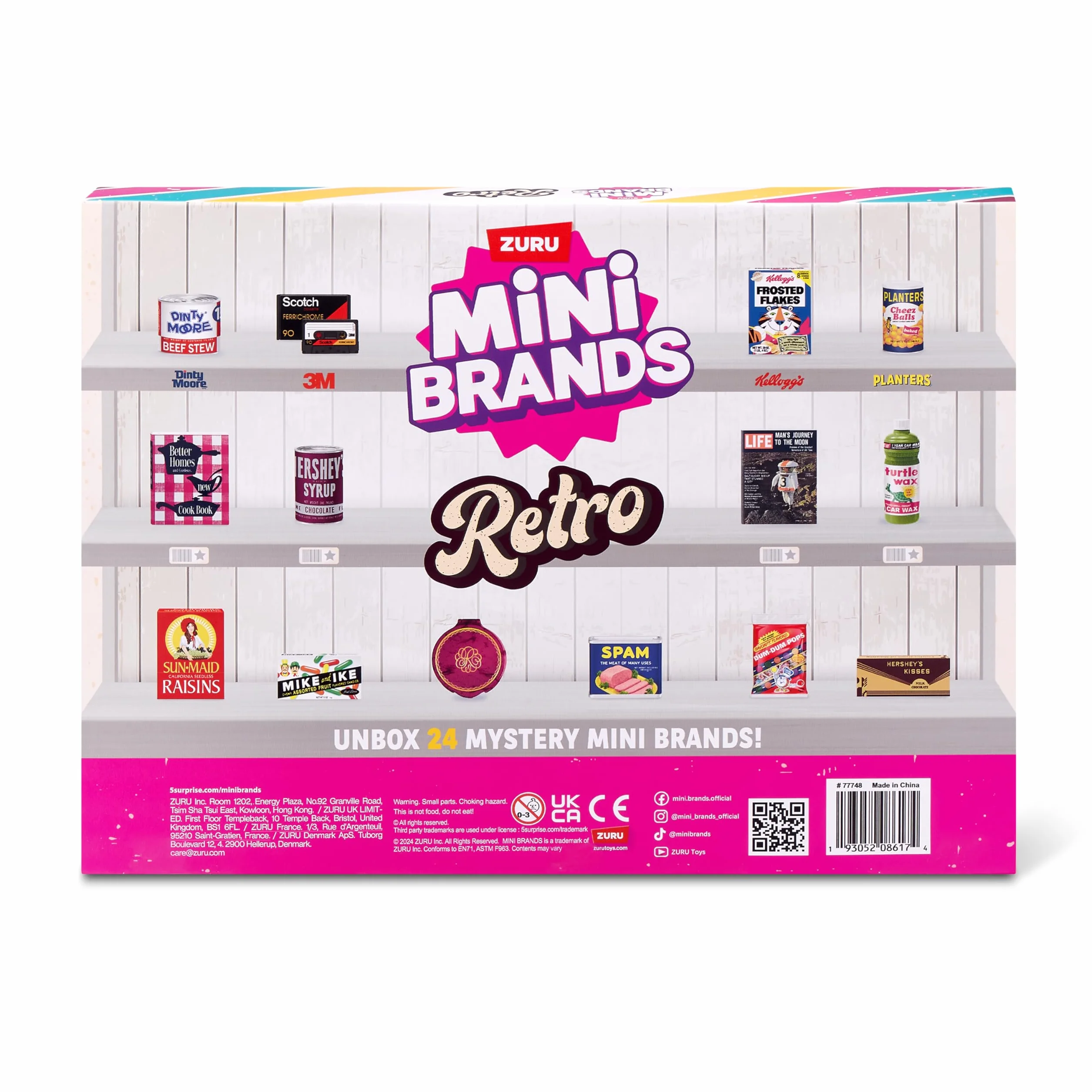 Mini Brands Retro Grocery Calendar Series 1 de ZURU, Miniaturas coleccionables para niños, niñas y coleccionistas