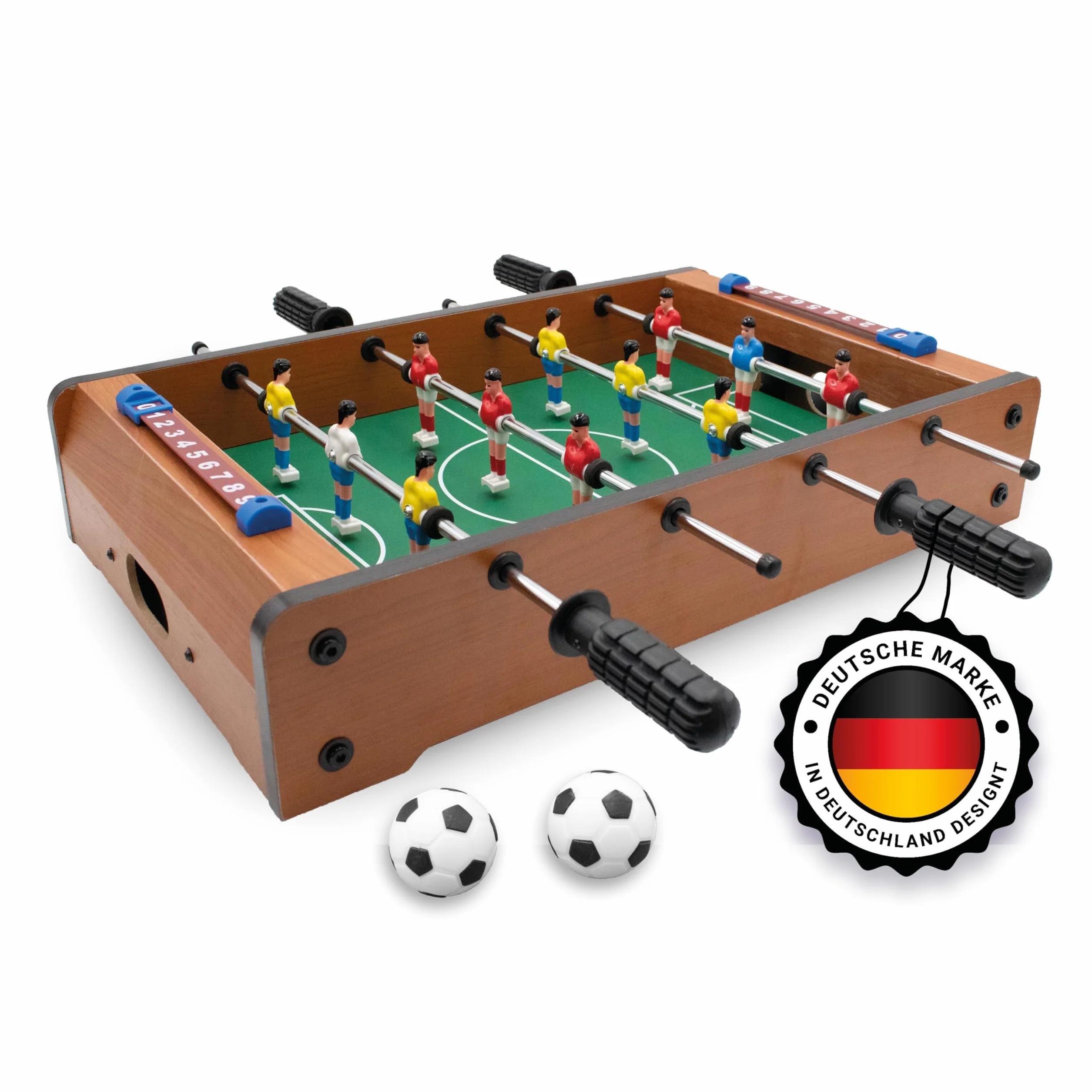 Kyto Futbolín infantil de mesa, futbolín infantil, juego de fiesta para niños y adultos, futbolín de 70 x 35 cm o 51 x 31 cm (51 x 31 cm)