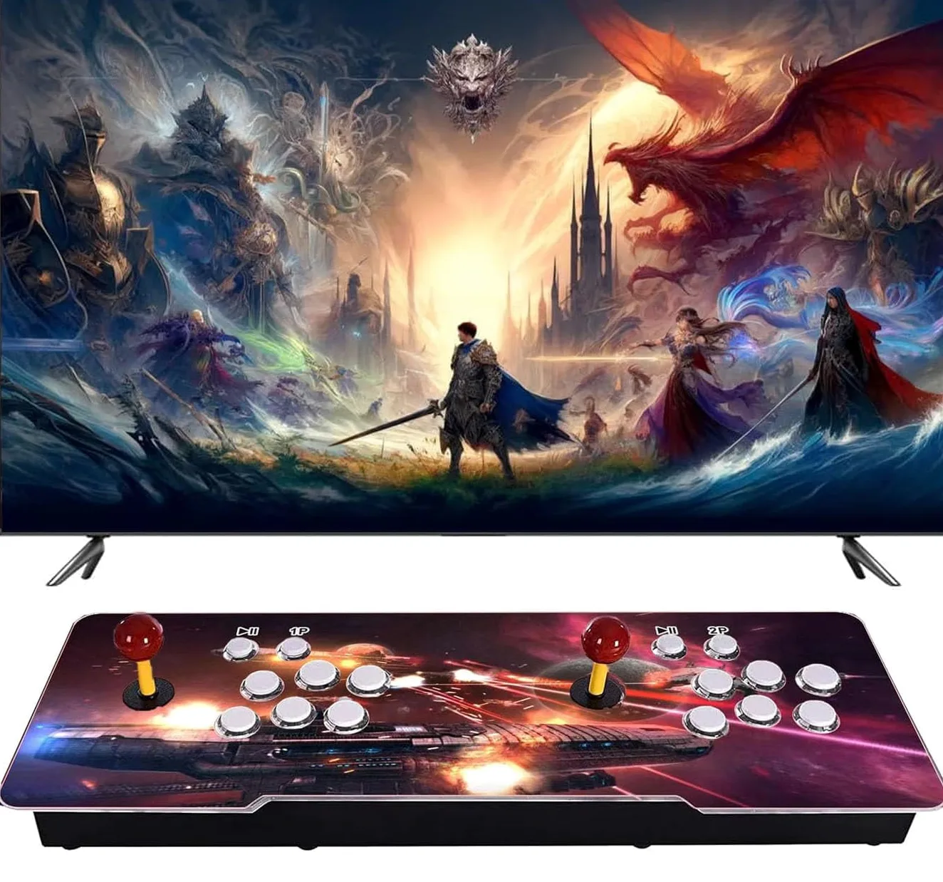 Maquina Arcade 2026.Consola de Juegos , 29900 Juegos, Juegos Retro, 2-4 Jugadores, Compatible con Juegos 3D para PC, proyector y TV