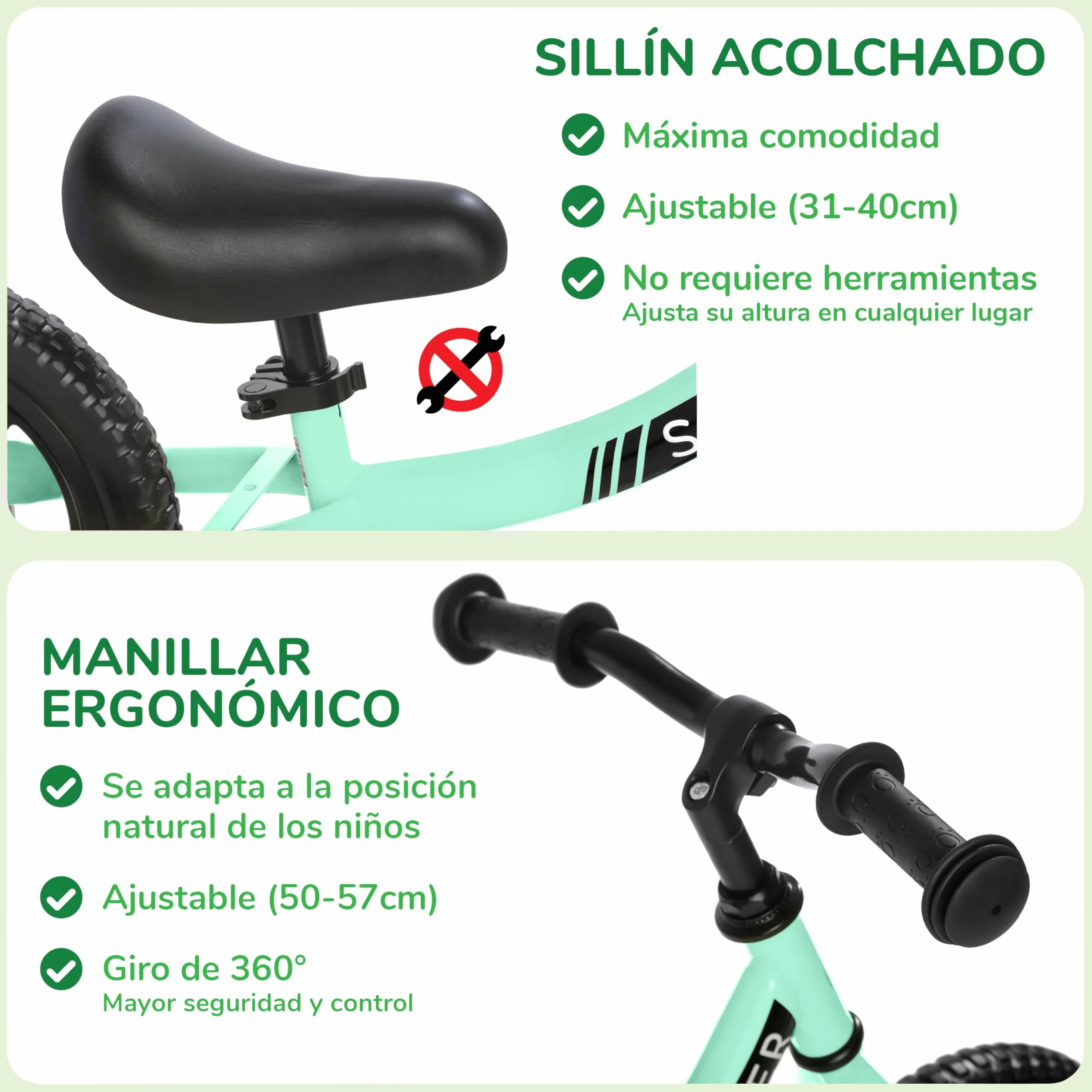 Sawyer Bikes - Bicicleta Sin Pedales Ultraligera - Niños 2, 3, 4 y 5 años