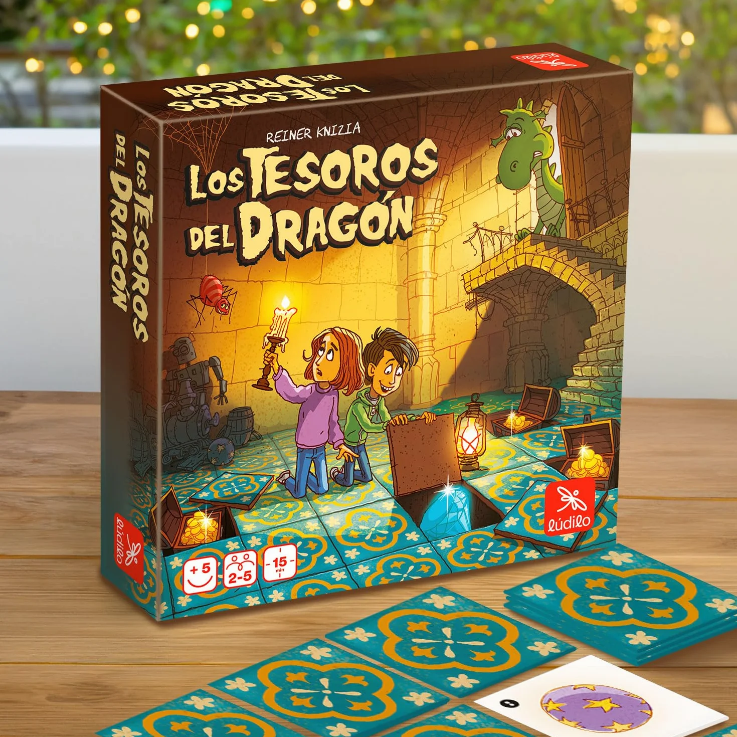 Ludilo - Memory Los Tesoros del Dragón | Juegos De Mesa Niños 5 Años O Más Premiado | Juegos Educativos Niños 5 Años O Más De Altas Capacidades | Juego De Mesa De Memoria | Regalo para Niños