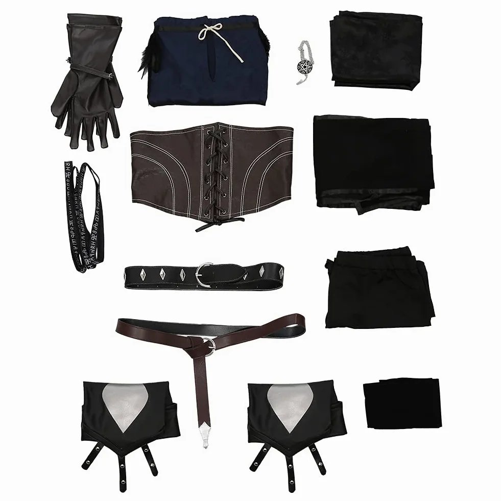 Gosbeliy Yennefer Disfraz de brujo cosplay para mujer, disfraz de guerrero, Halloween, carnaval, M