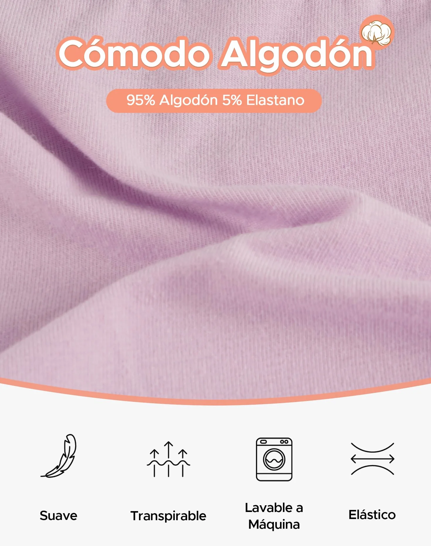 Bragas Niña Algodón Pack 6 INNERSY Ropa Interior Deportiva