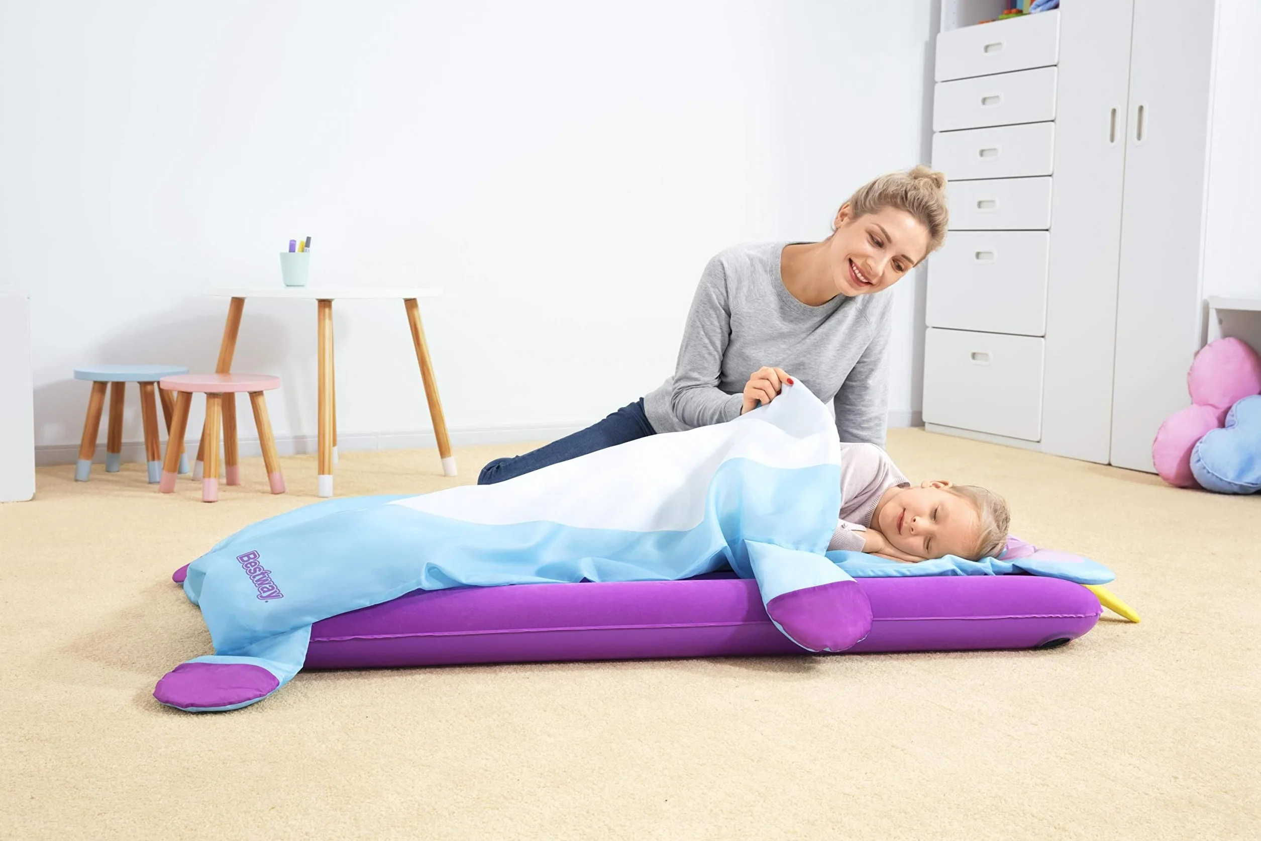 Bestway Adventurchasers™ - Set de Dormir para niños, diseño de Unicornio, 158 x 66 cm
