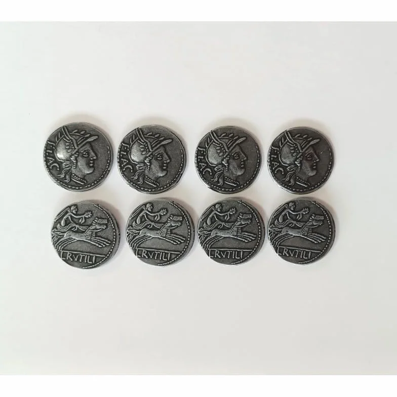Draco Ideas 8 Monedas de Metal - Roma