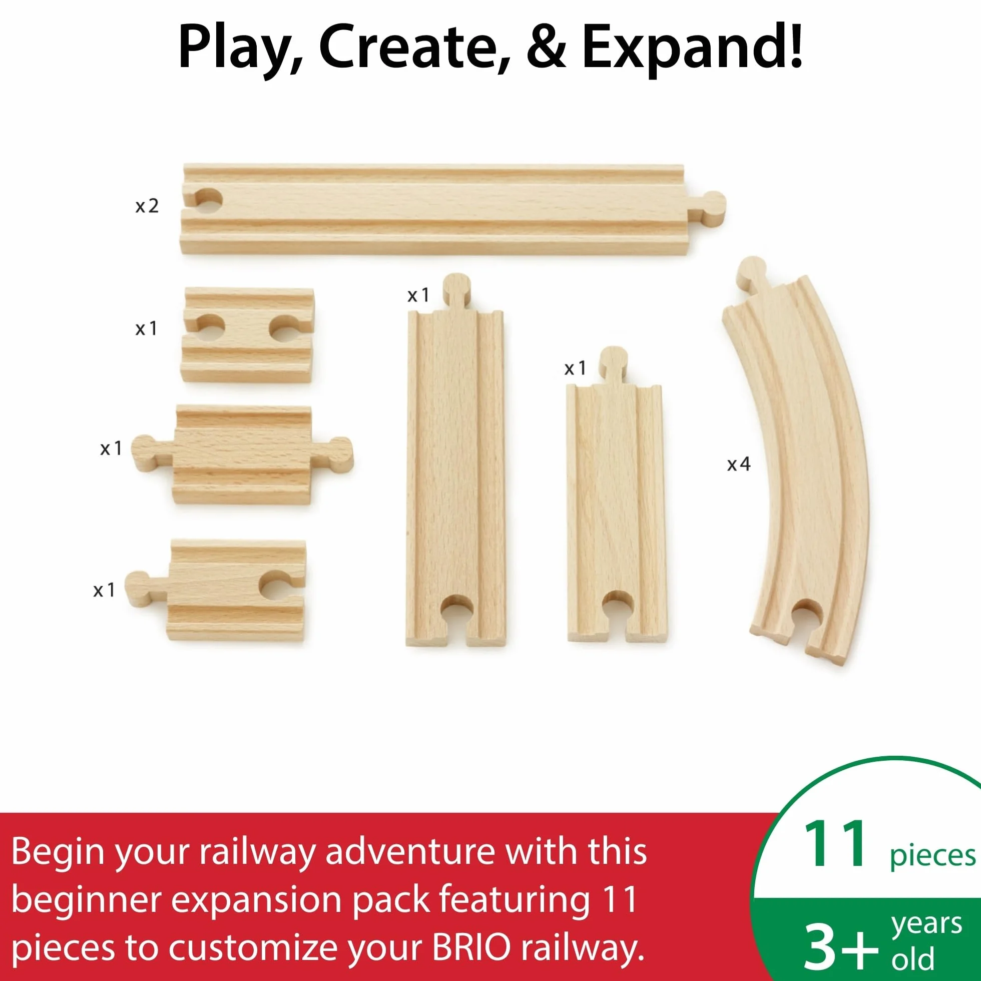BRIO - Pack de ampliación de vías básico (33401)