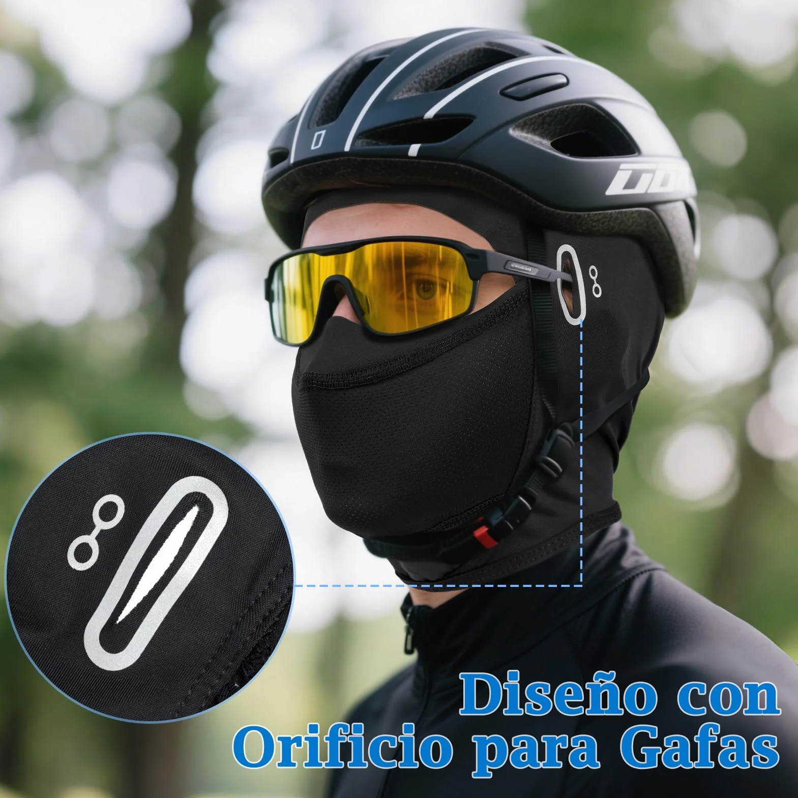Kiiwah Pasamontañas Verano Transpirable Balaclava Moto Protección Solar Sotocasco Fino Hombre Mujer Motocicleta Ciclismo
