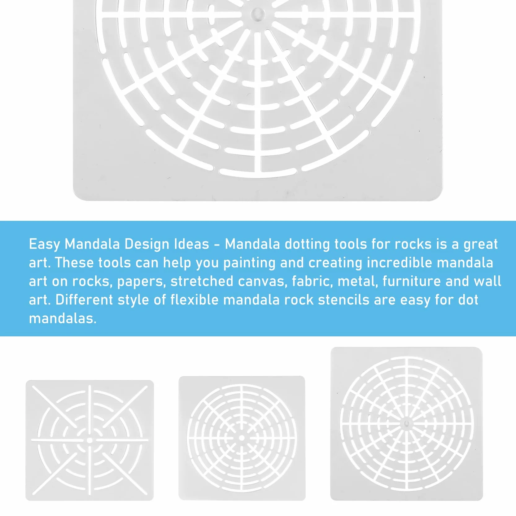 16 piezas Mandala Dotting Herramientas para Pintura Rocas Mandala Plantillas Kit Bola Stylus Arcilla Escultura Herramientas