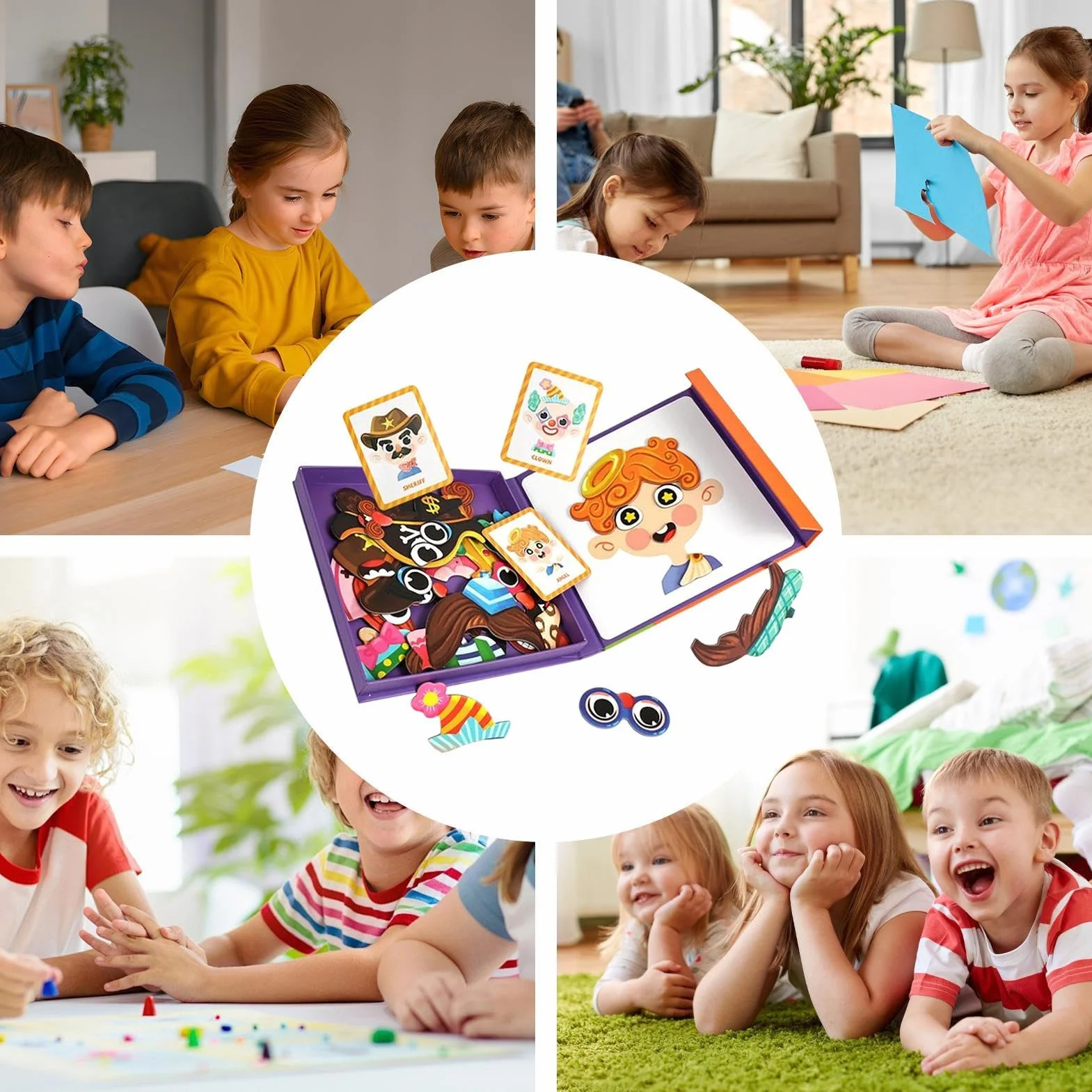 Genérico Puzle de Vestir,Tablero Magnético Educativo para DIY,Juegos de Vestir DIY y Hechos a Mano | para Niñas De 3 A 6 Años Juego De Imitación Preescolar Regalo