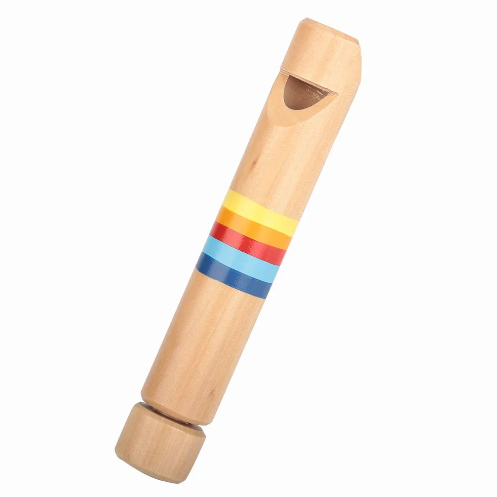 RiToEasysports Fipple de Madera Piccolo, Instrumento Educativo de Flauta de Madera para niños, Regalo de Juguete