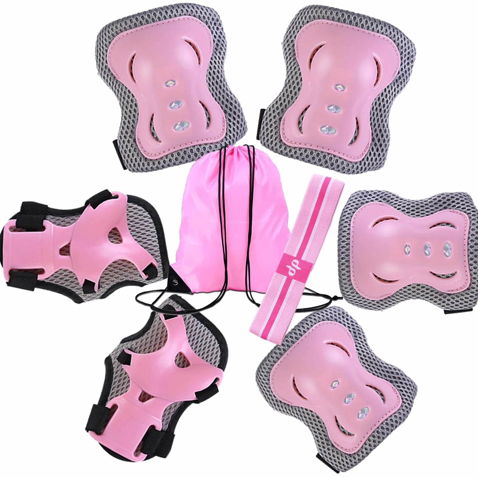Kids Knee Pads Elbow Pads Wrist Guards Set Protective Gear for Roller Skates Skateboard Bike Age 3-10