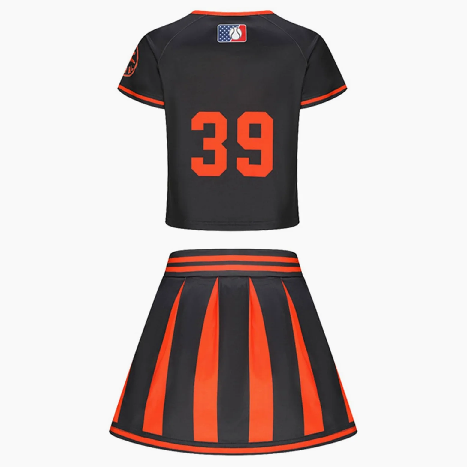 Generisch Elegante disfraz de animadora para niñas, ideal para actuaciones, fiestas y cosplay