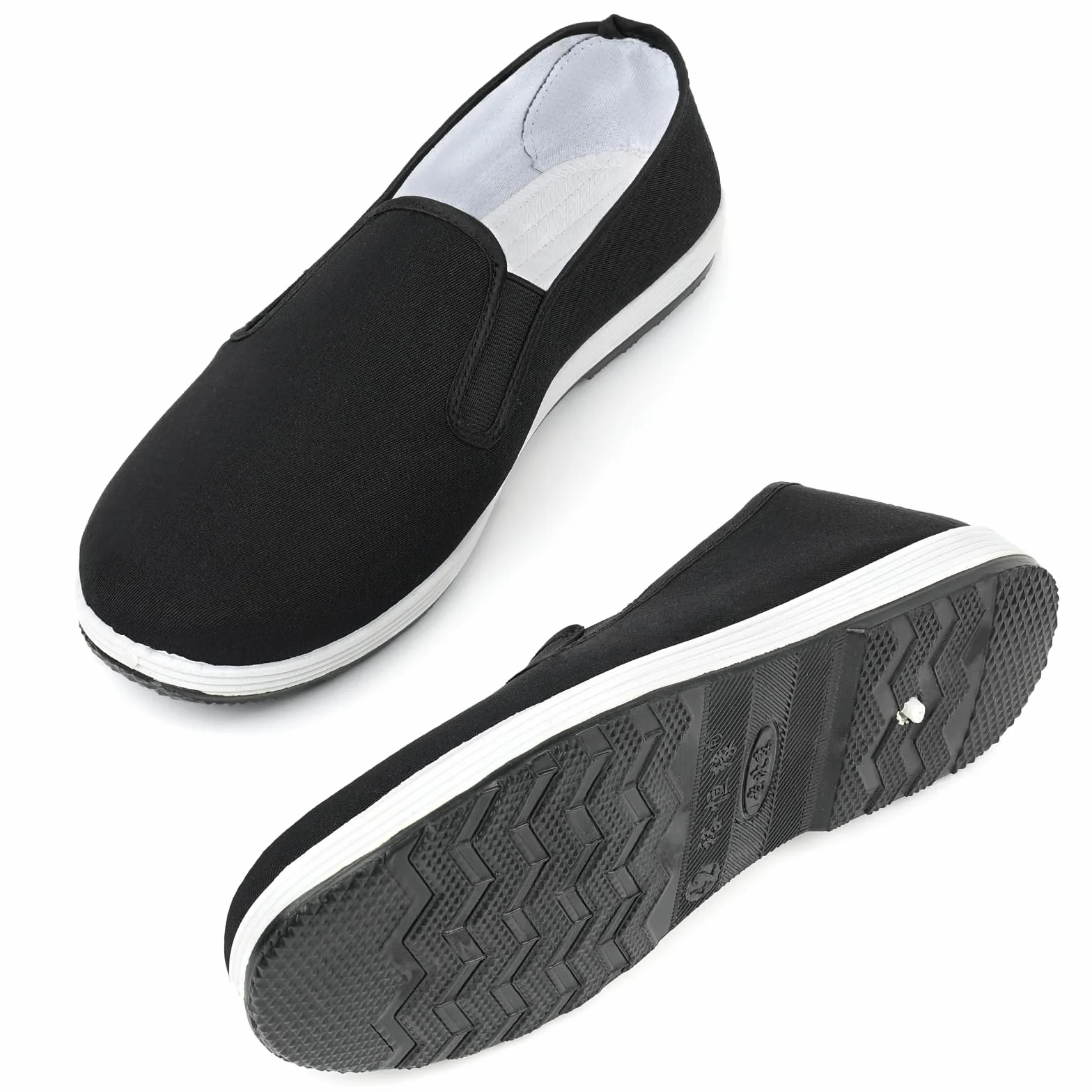 Zapatos de Tai Chi Chinos Tradicionales Antiguos de Beijing Kung Fu Calzado de Lona para Artes Marciales Suela de Goma Antideslizante