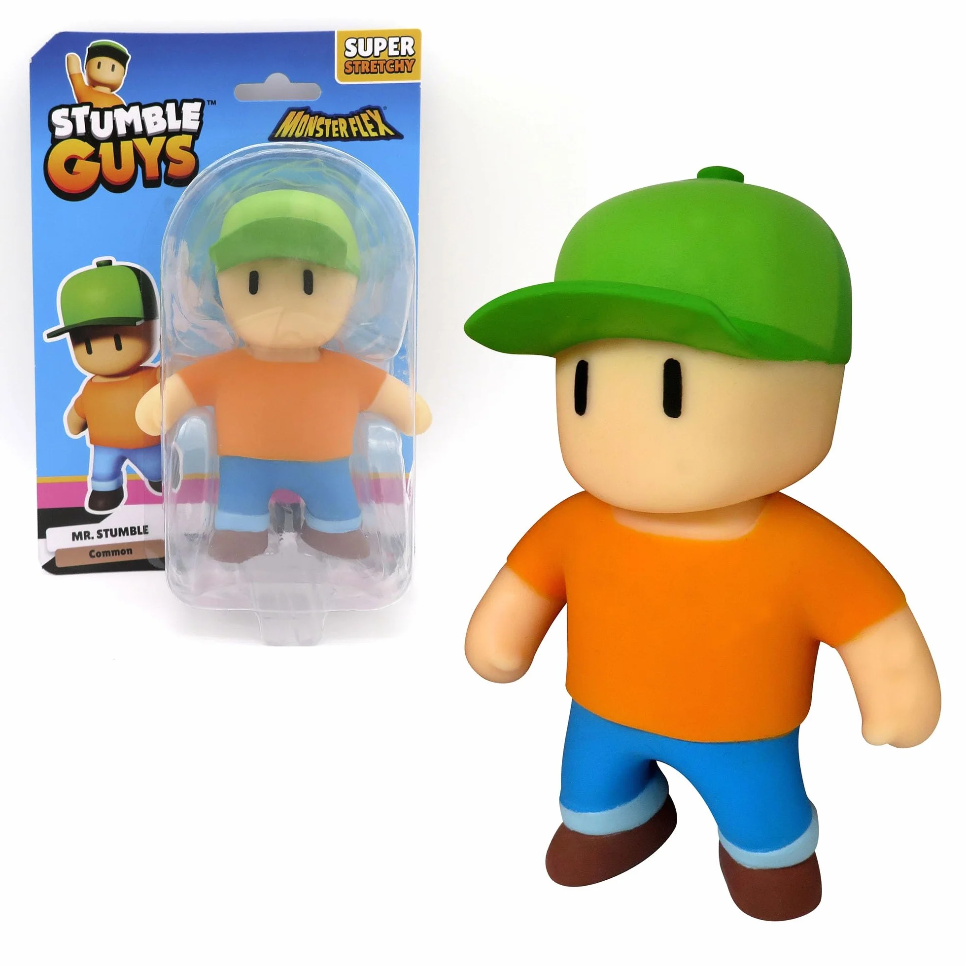 Bizak Monsterflex Stumple Guys, Videojuego, Mr.Stumble, Muñeco súper Extensible y elástico, 15 cm, 16 Modelos para coleccionar, para Adultos coleccionistas y niños Desde 6 años, (64390006-17)