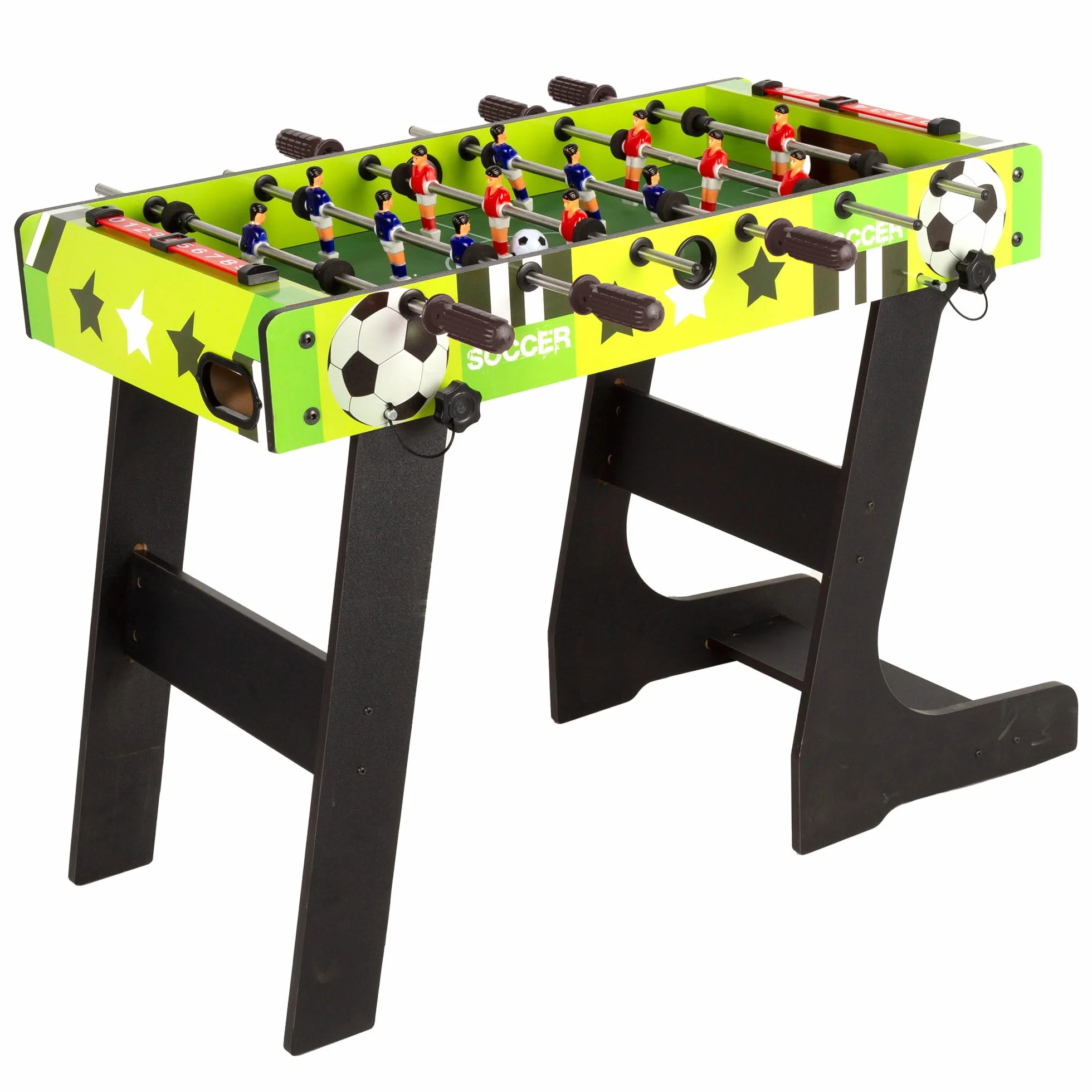Futbolín Infantil ColorBaby 85430 CB Games Plegable, 81x42x63 cm, 2 Jugadores, Madera Resistente, +6 años