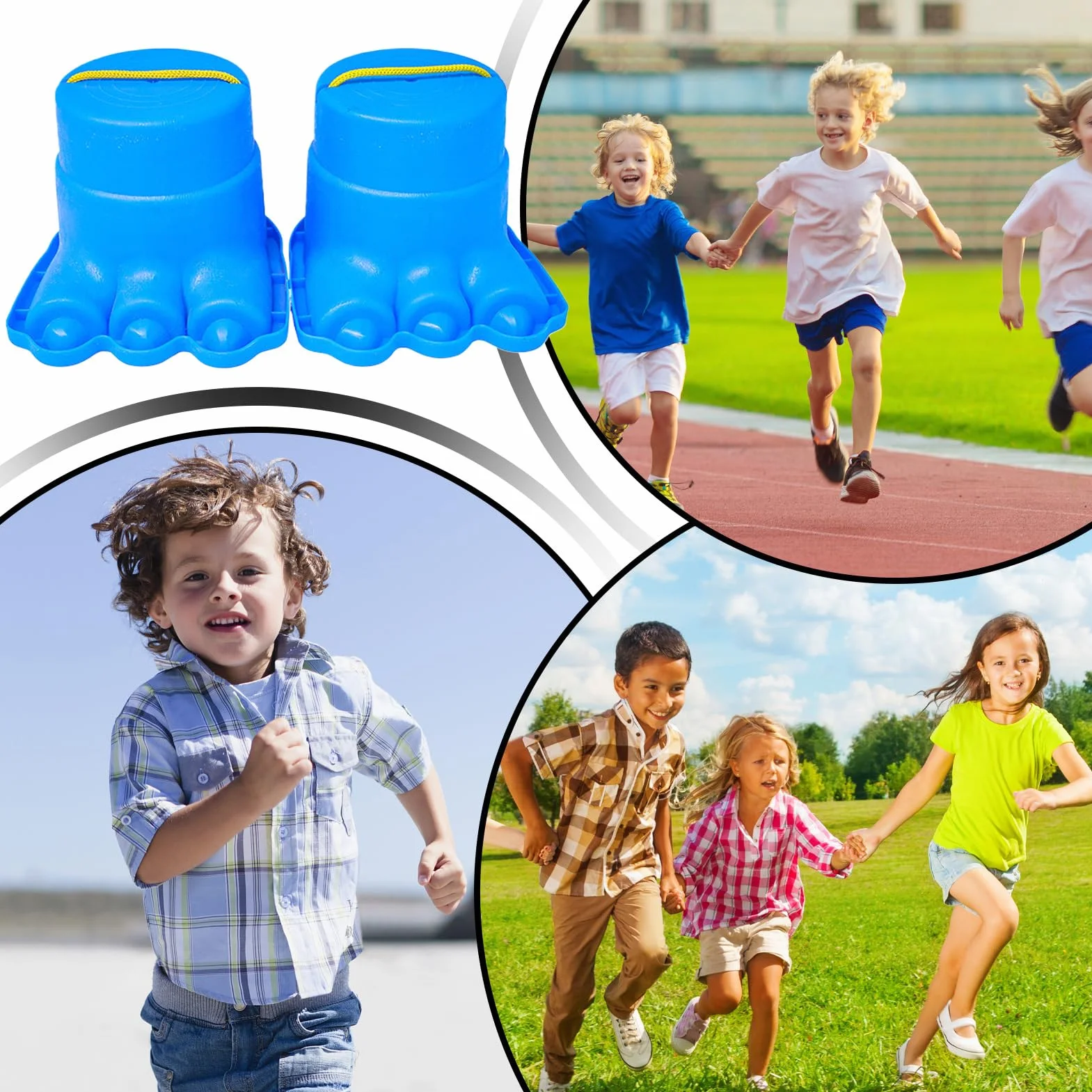 Zancos Para Niños - Piedras De Paso De Equilibrio Para Niños - Circuito De Obstáculos Al Aire Libre Para Clases De Educación Física Preescolar Con Necesidades Especiales Integración Sensorial