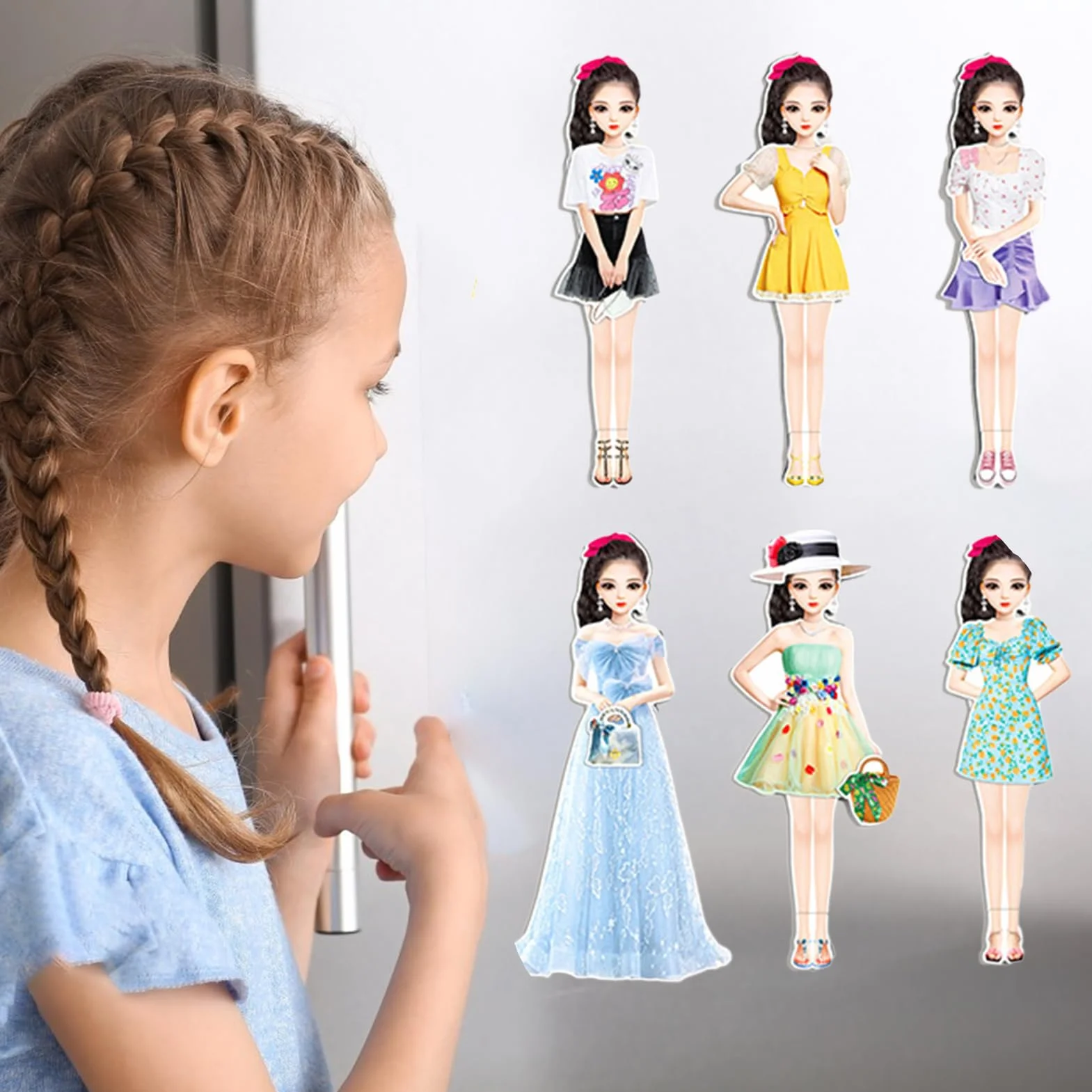 Muñecas de Papel Magnéticas - | Trajes Magnéticos, Juegos Creativos Niños, Ropa de Papel, Diversión Cumpleaños, Actividades Educativas, Regalo Día Niños