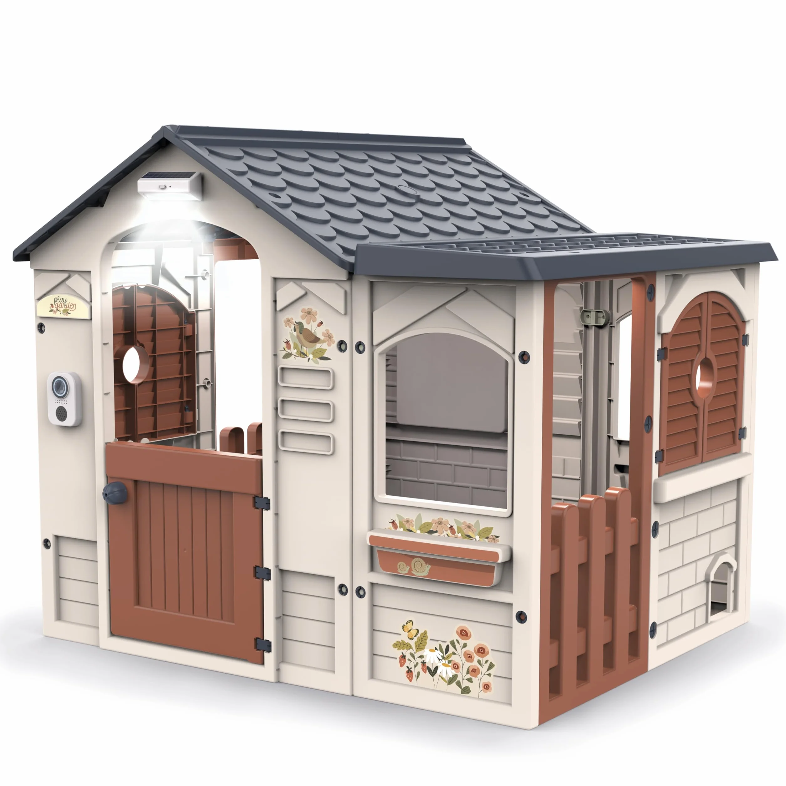 Chicos Casita Infantil Exterior Play Garden Luz y Sonido Montaje Sencillo Rápido 2 años