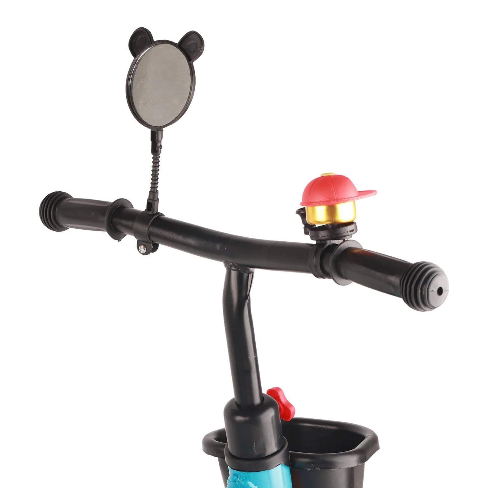 Triciclo para Niños con Cestas de Almacenamiento Delanteras y Traseras, Diseño Bonito y Cómodo para Niños de 2 a 6 Años, Material Metálico (Azul)
