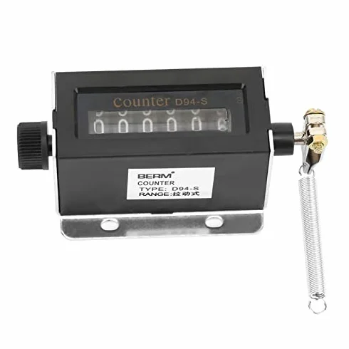 Contador de tracción mecánica reiniciable D94-S 6 dígitos 0-999999 para maquinaria