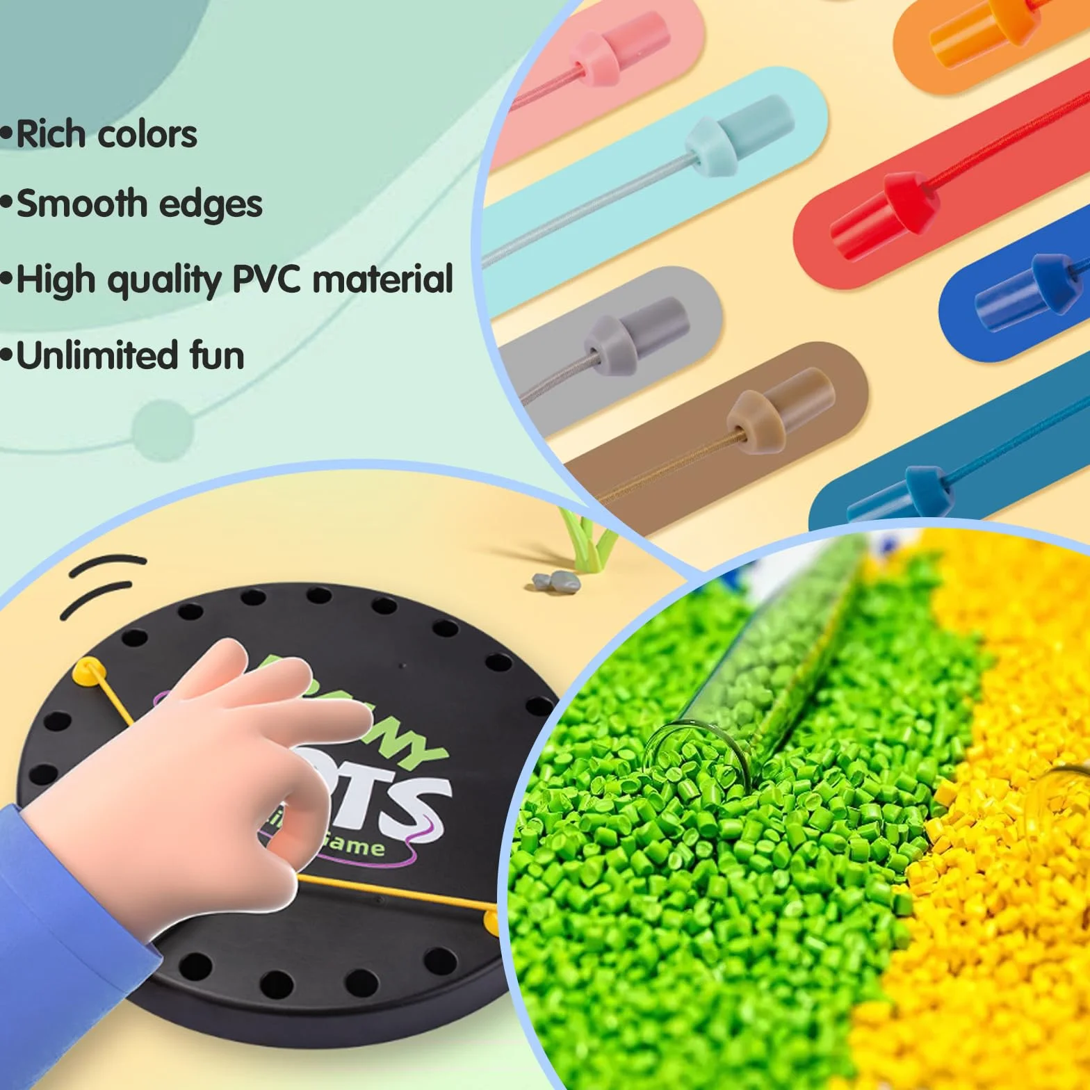 Brainy Knots Rope Challenge Puzzle Interactive Logic Game for Kids 3+ Adults