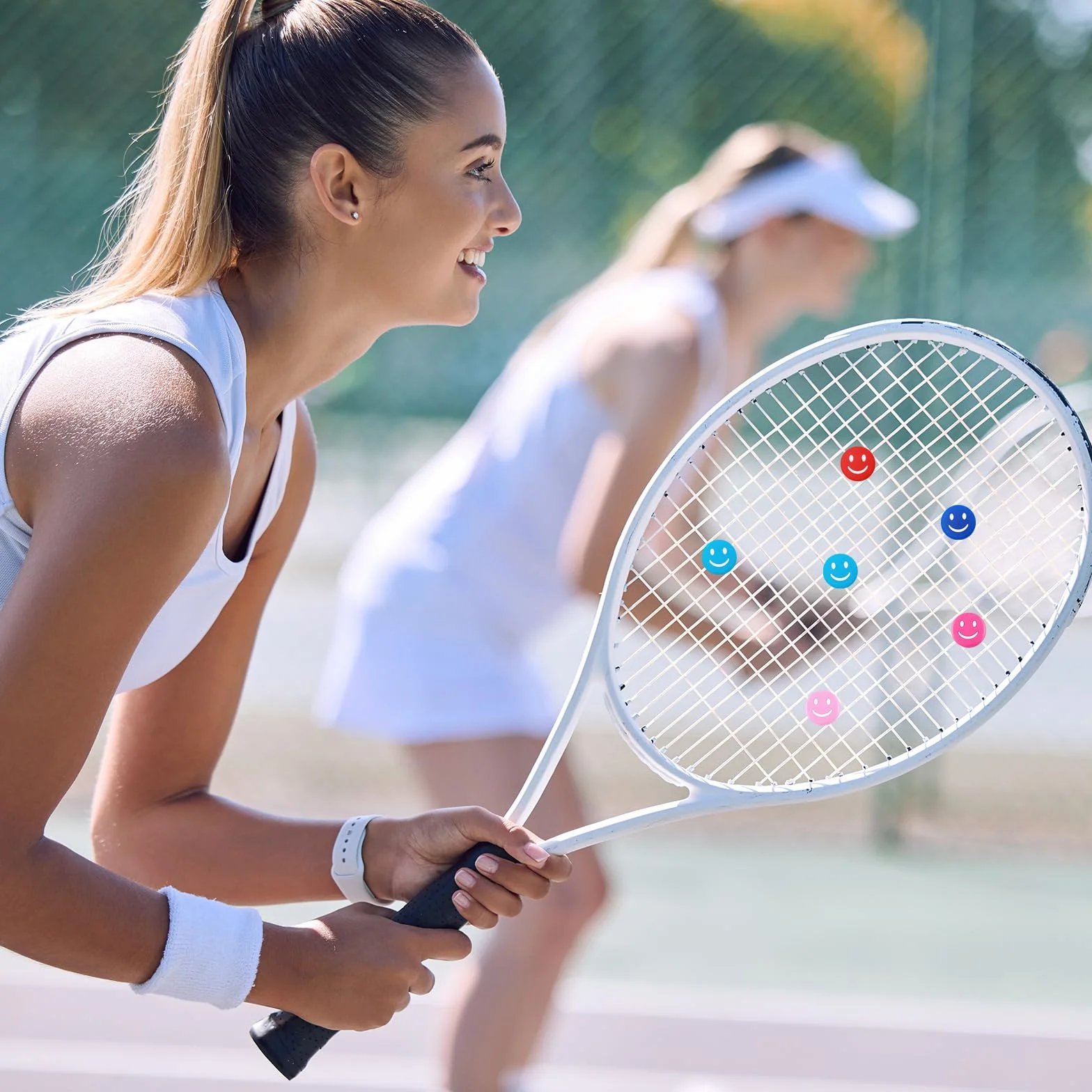 Amortiguador Antivibrador Raqueta Tenis Silicona, 16 Piezas para Raquetas