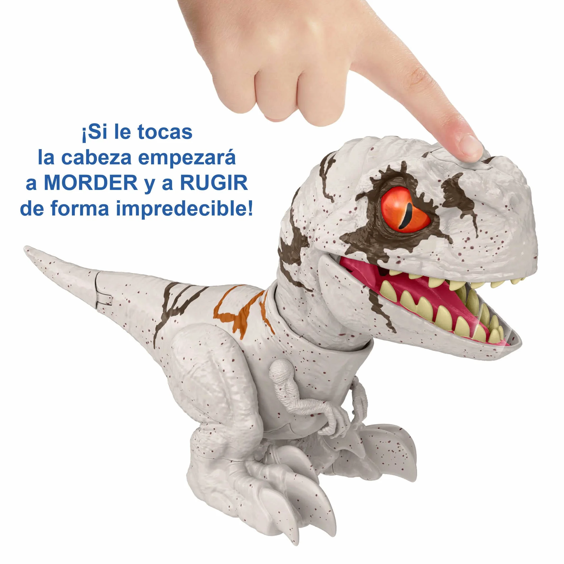 Mattel Jurassic World Uncaged Rowdy Roars Figura de Acción Dinosaurio Fantasma con Sonidos, Juguete +4 años