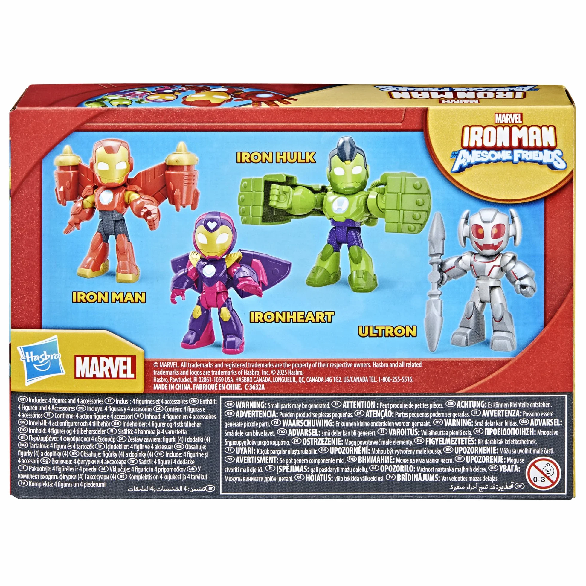 Marvel Iron Man and His Awesome Friends, Pack de Iron Figuras Blindadas, Set de Figuras de acción