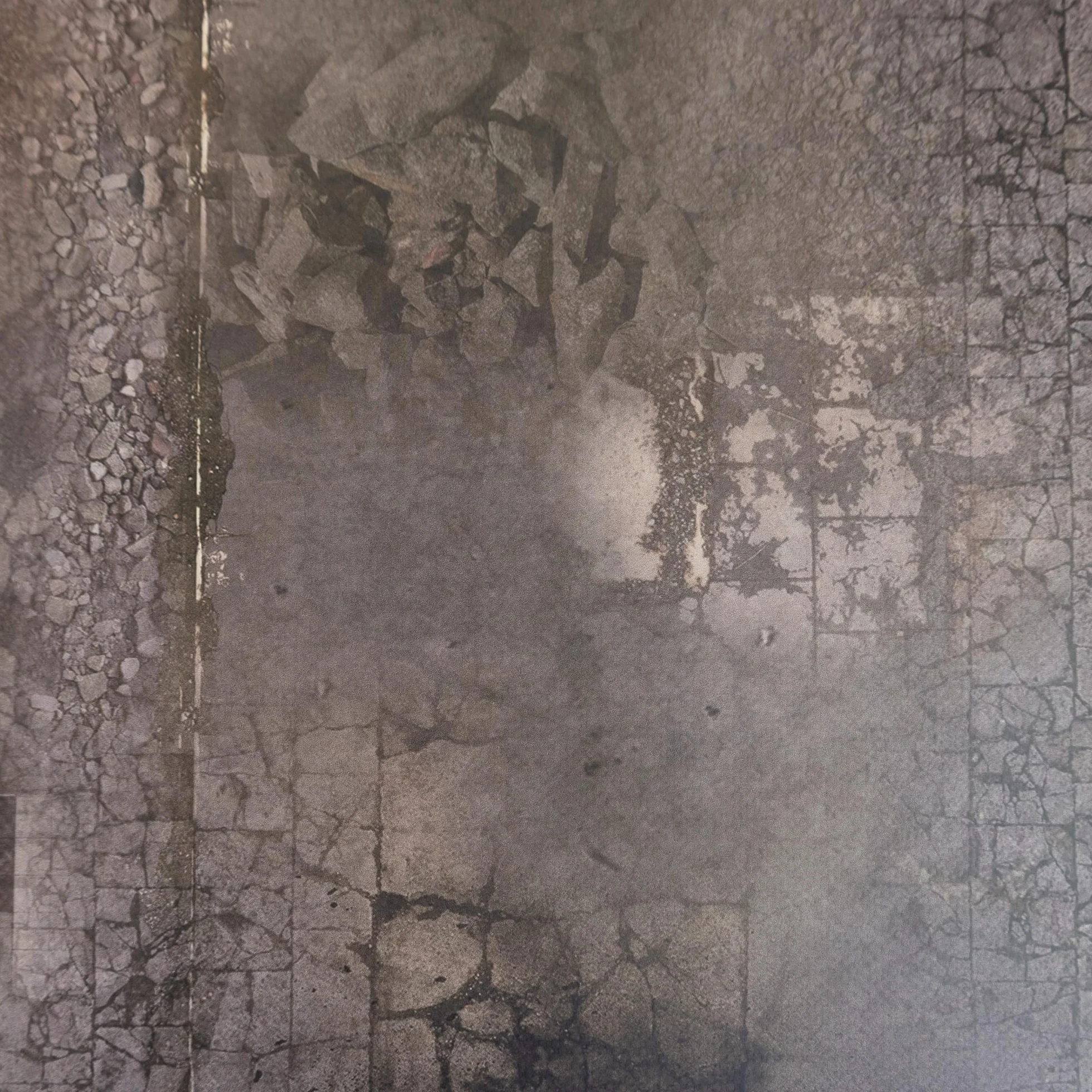 Alfombrilla para Wargaming Compatible con Warhammer 40K - 112 x 152 cm - Ciudad destruida