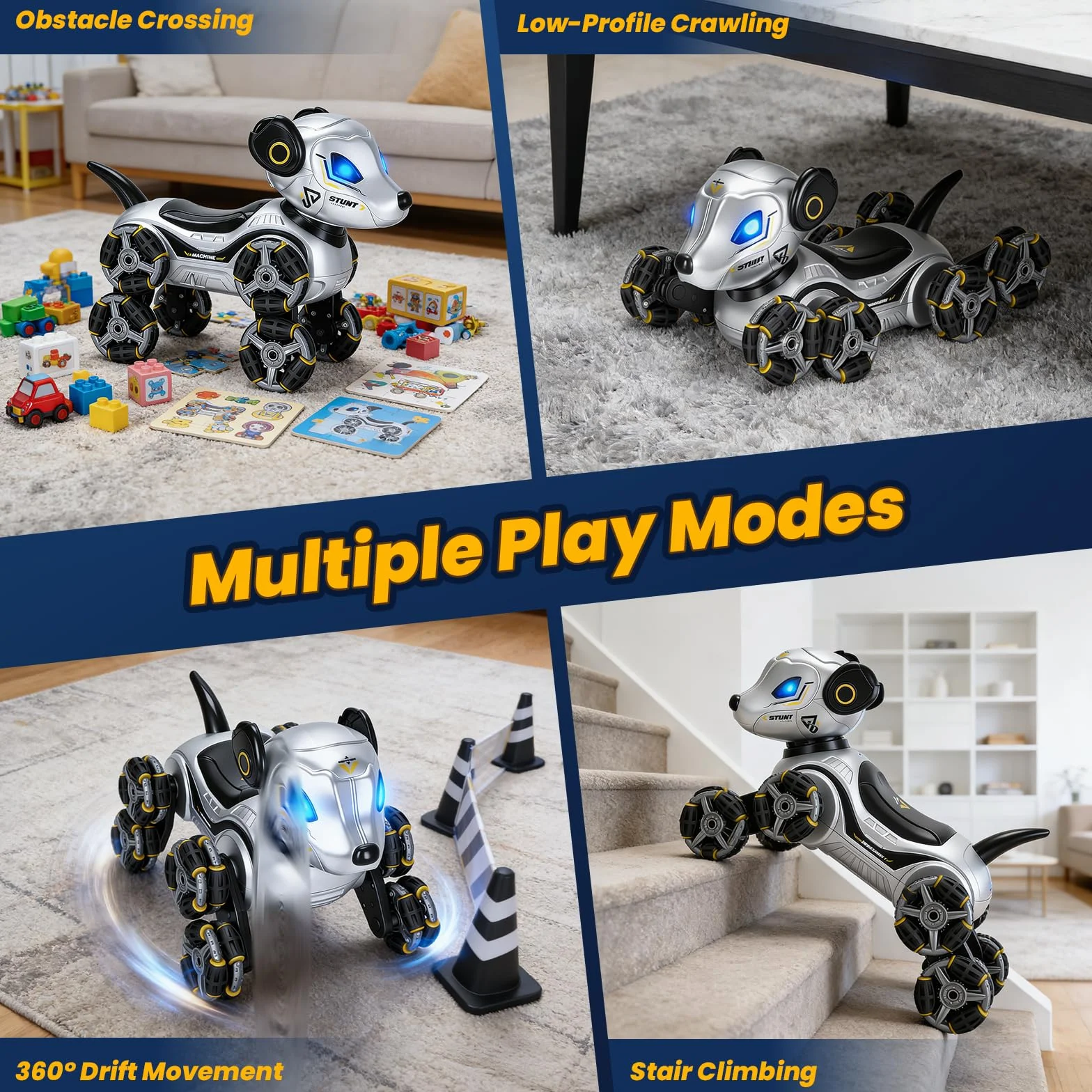 Robot perro RC truco coche juguete