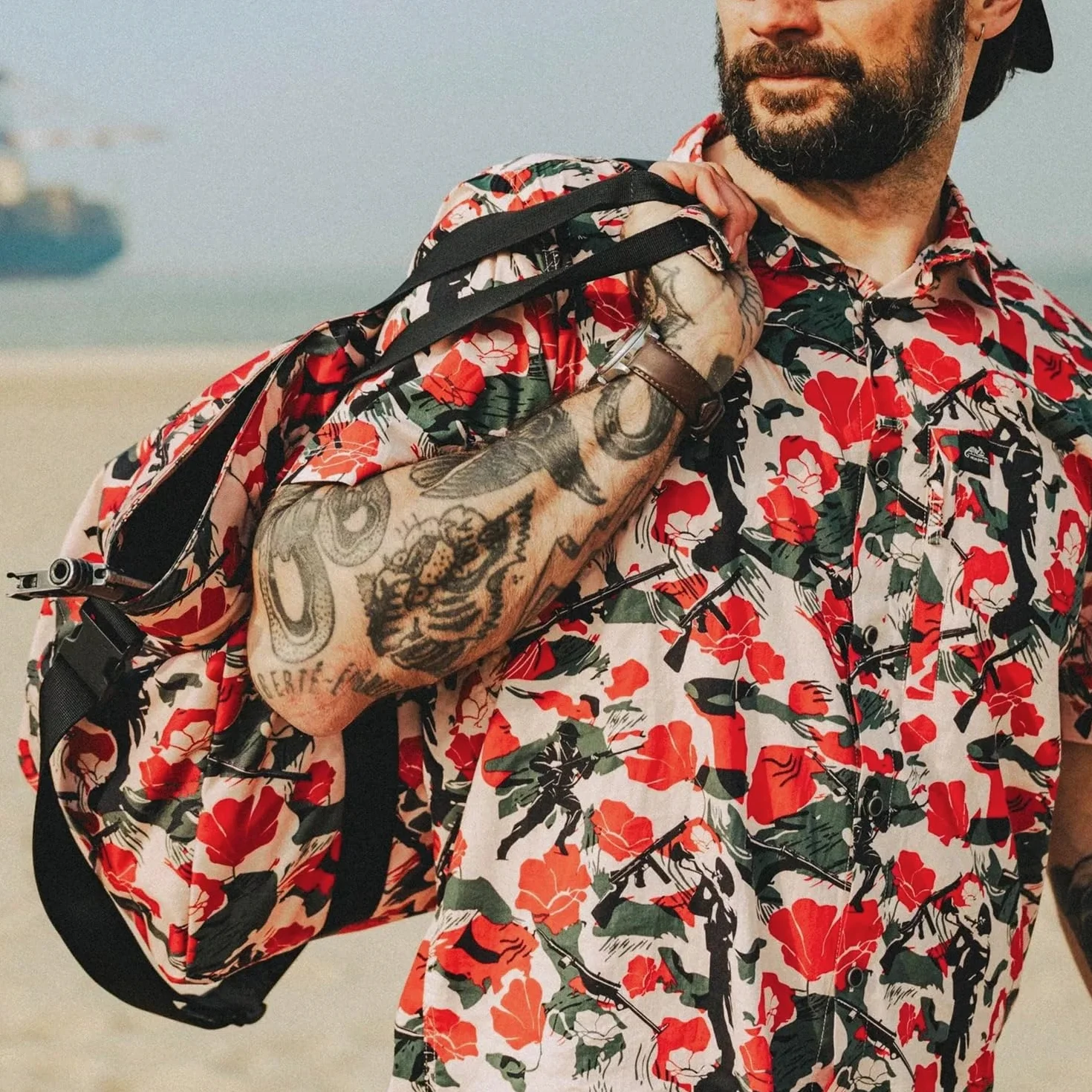 Helikon-Tex Camisa hawaiana Dark Ops