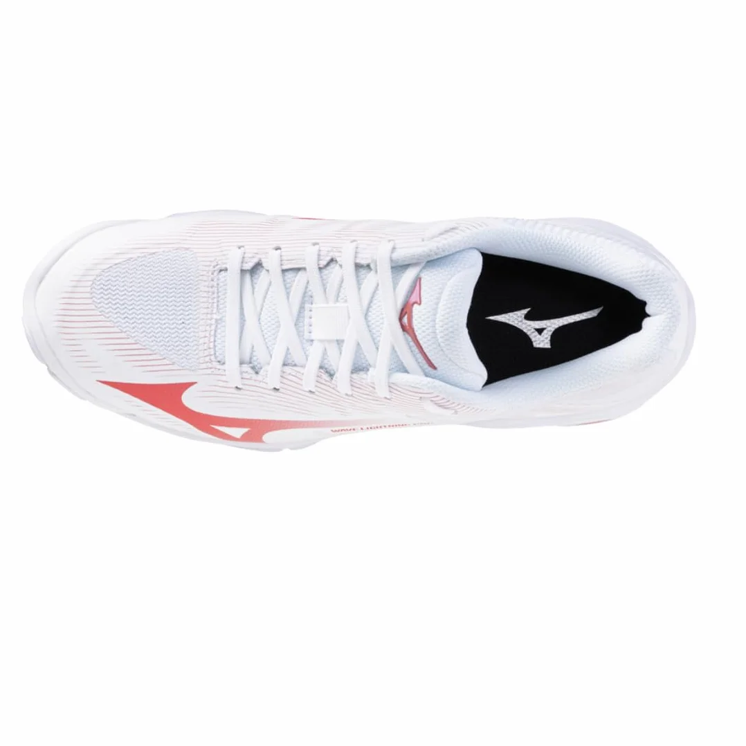 Mizuno Wave Lightning Pro Zapatillas Blancas Rojas Mujer