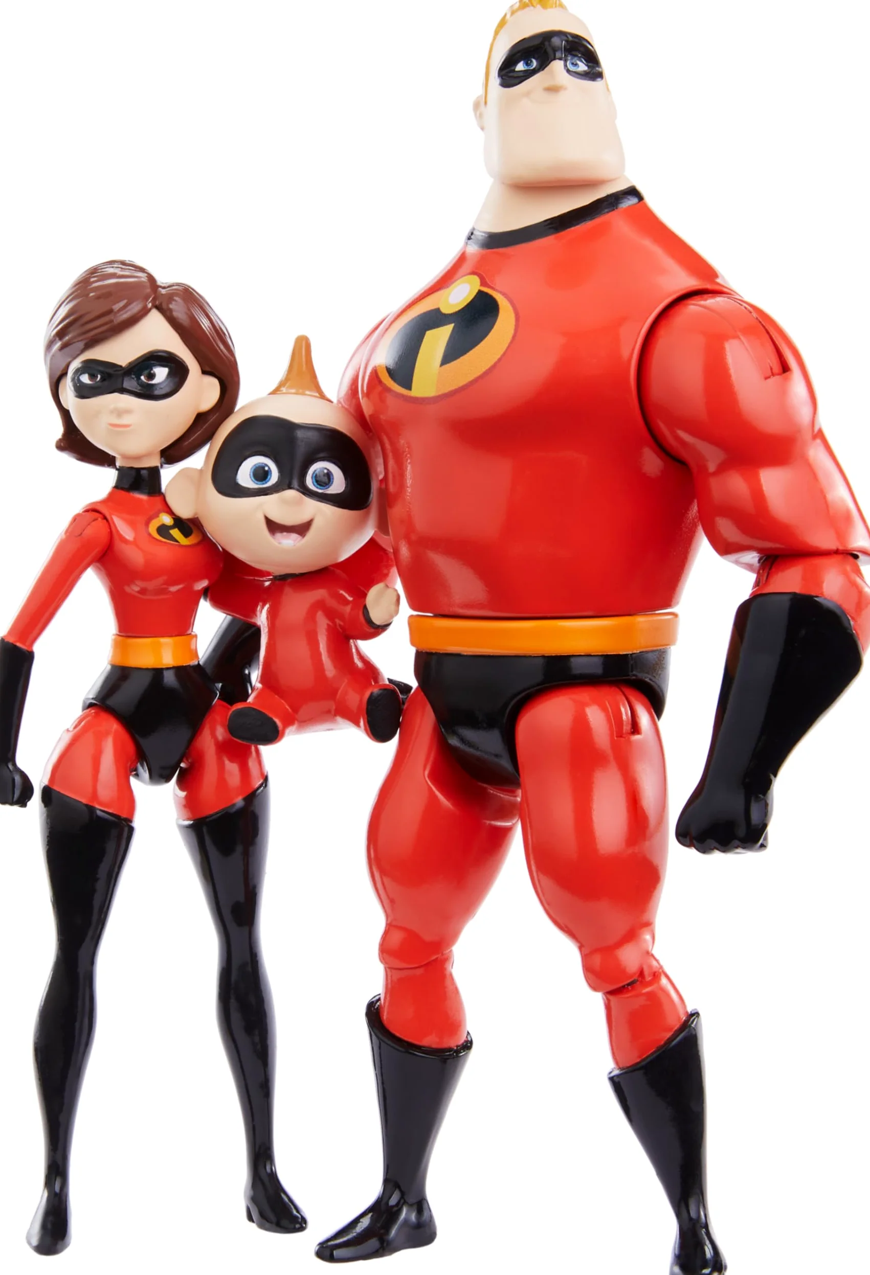 Mattel Disney y Pixar The Incredibles Storyteller Set con 3 figuras de acción, paquete de juguetes coleccionables súper familiares con Mr Incredible, Elastigirl y Jack-Jack