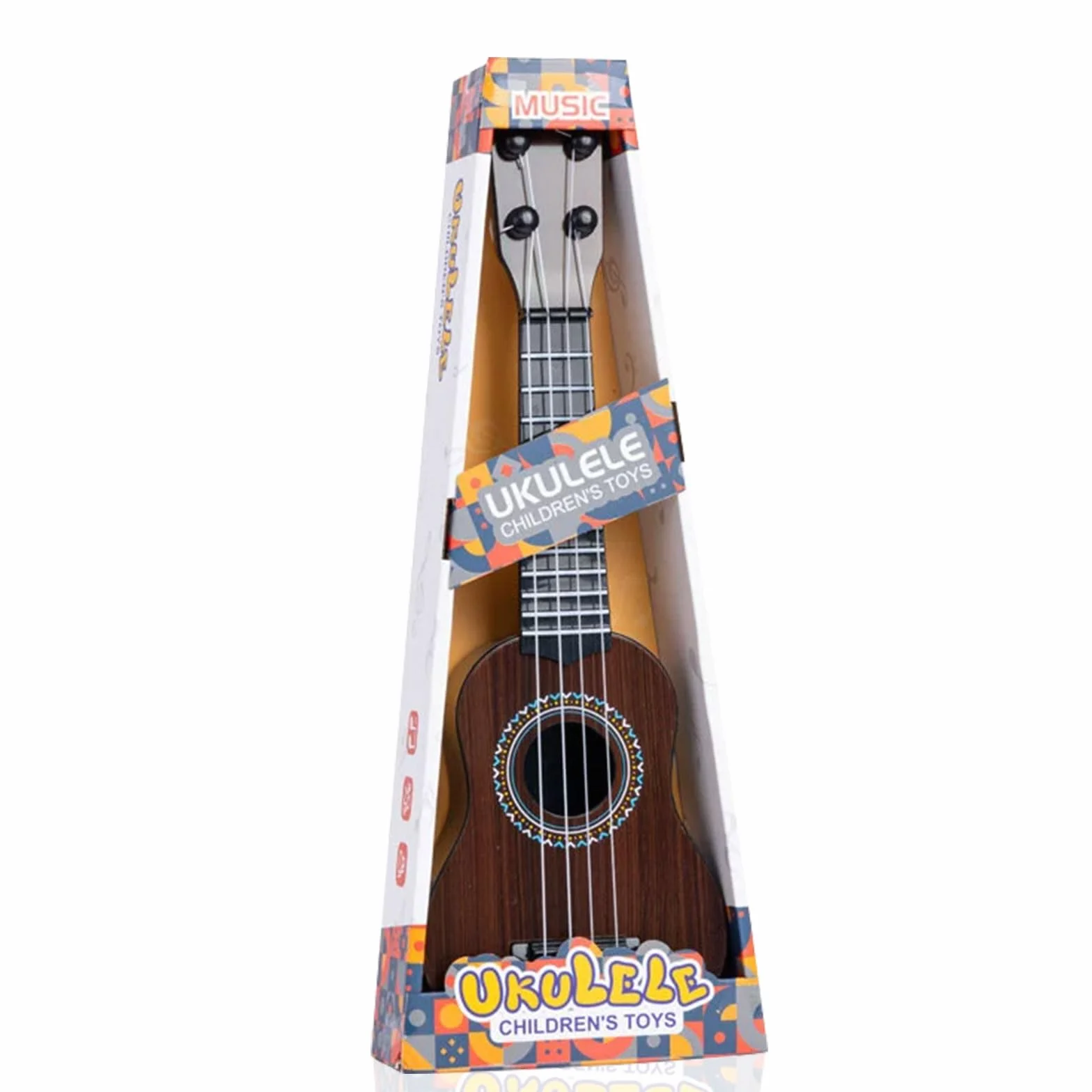 Mini Guitarra Ukelele de Juguete de 4 Cuerdas para Niños, Juguetes de Guitarra para niño pequeños con un simpático Dinosaurio, Ukelele para Niños como Instrumento Musical (A5)