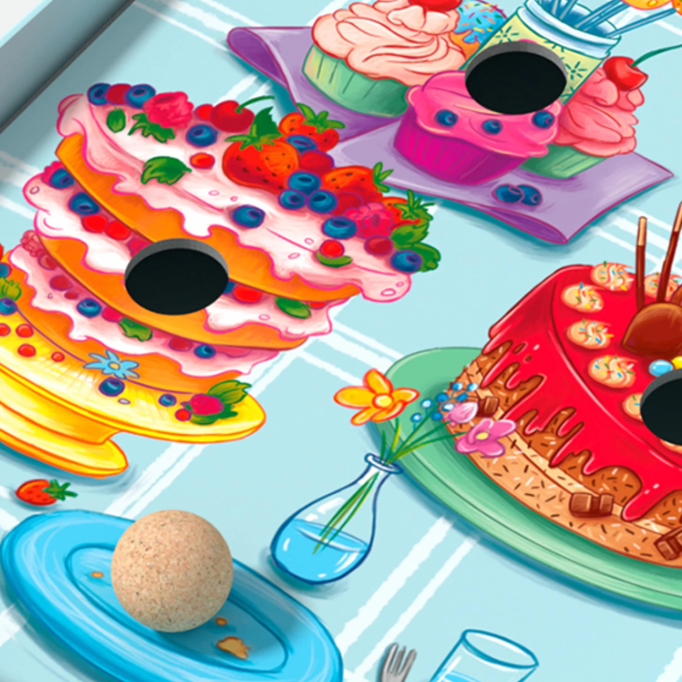 HABA Pastel de Cumpleaños Empresa Niño-Un Juego de Habilidad y Aliento-4 Años y más-307032, 307032, Colorido