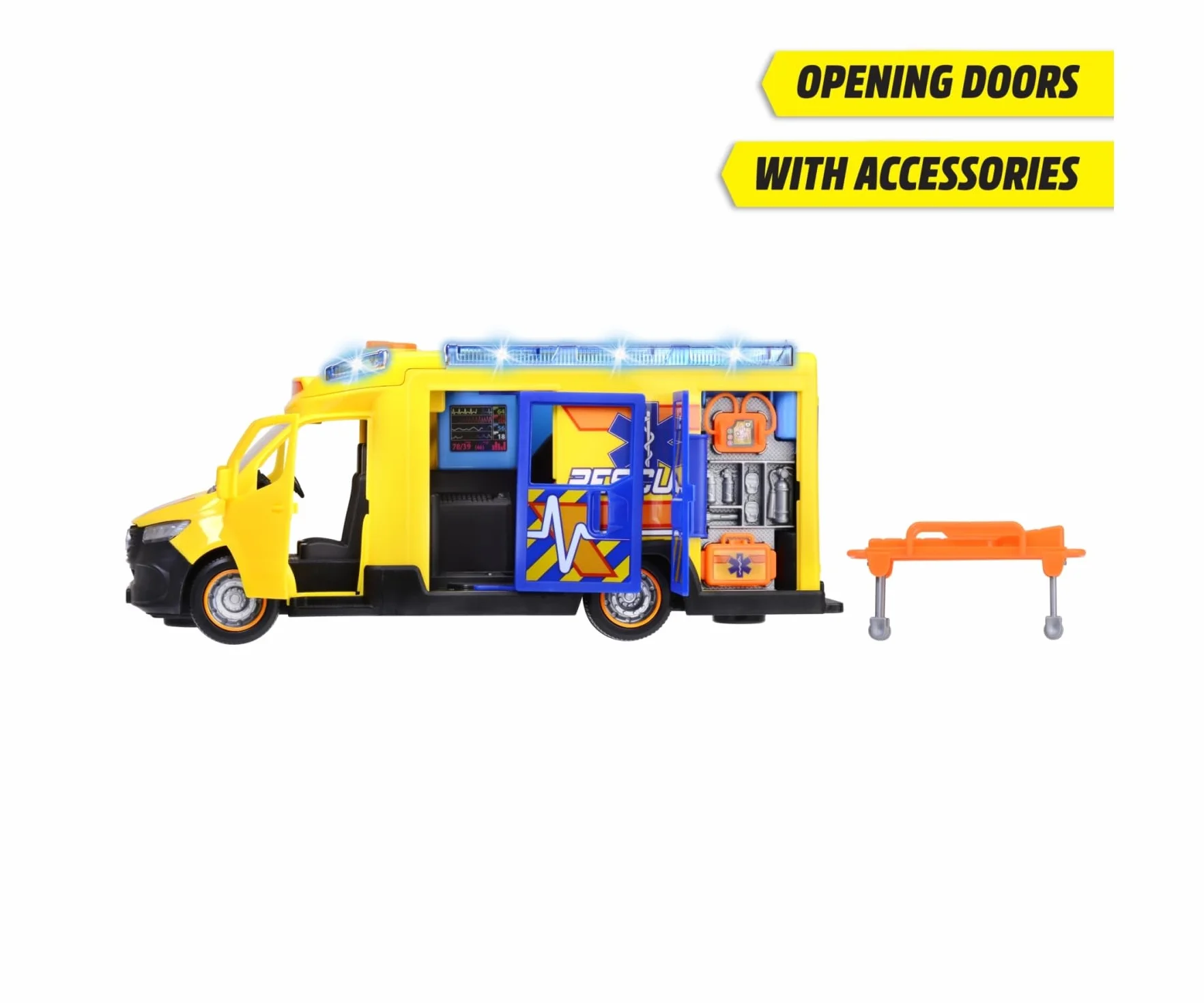 Dickie Toys - Sprinter DE Ambulancia DE Fuego Y Rescate