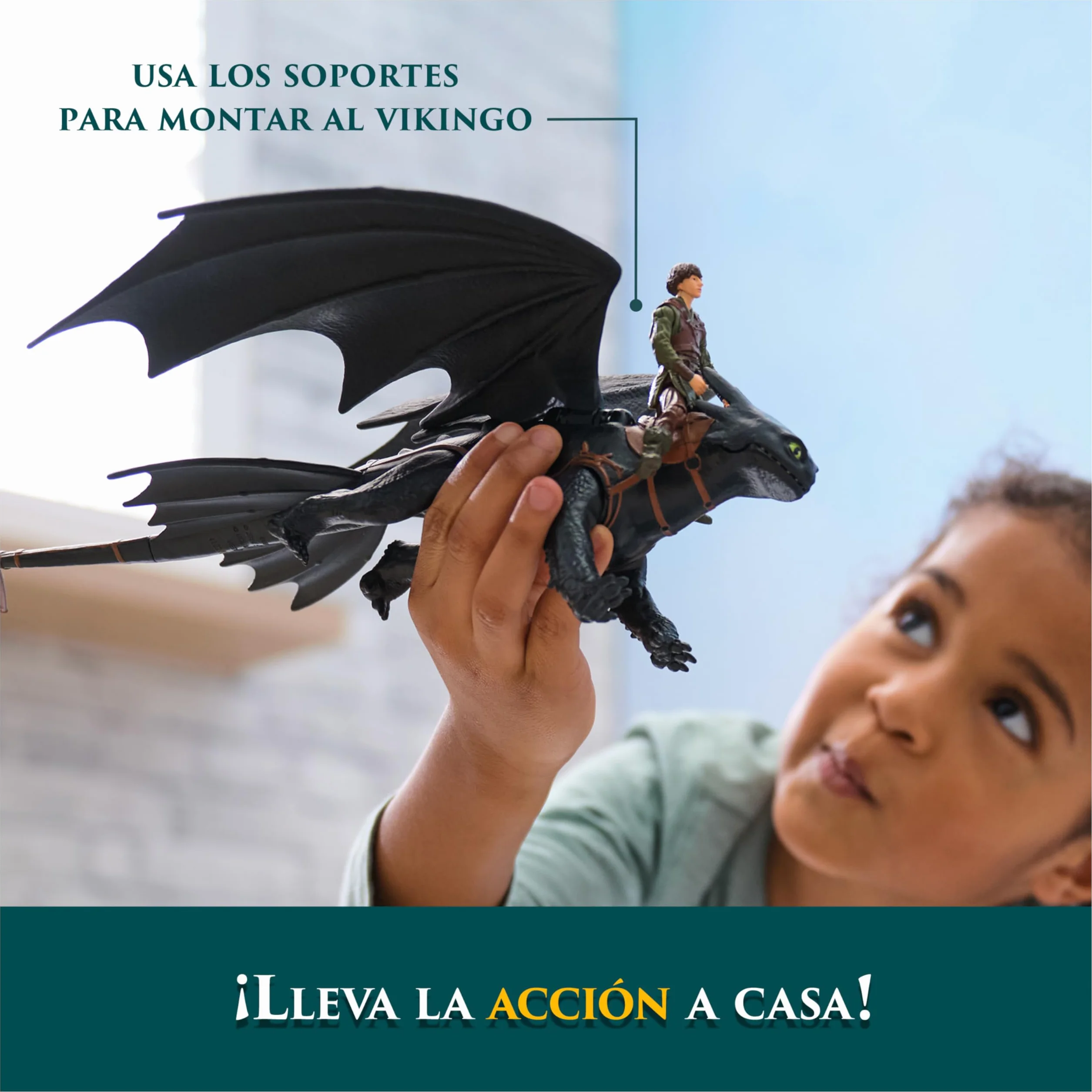 Dreamworks Dragons Pack Figura Dragón y Vikingo Desdentao y Hipo Cómo Entrenar a Tu Dragón Figuras de Acción Articuladas Juguetes Niños 4 Años +