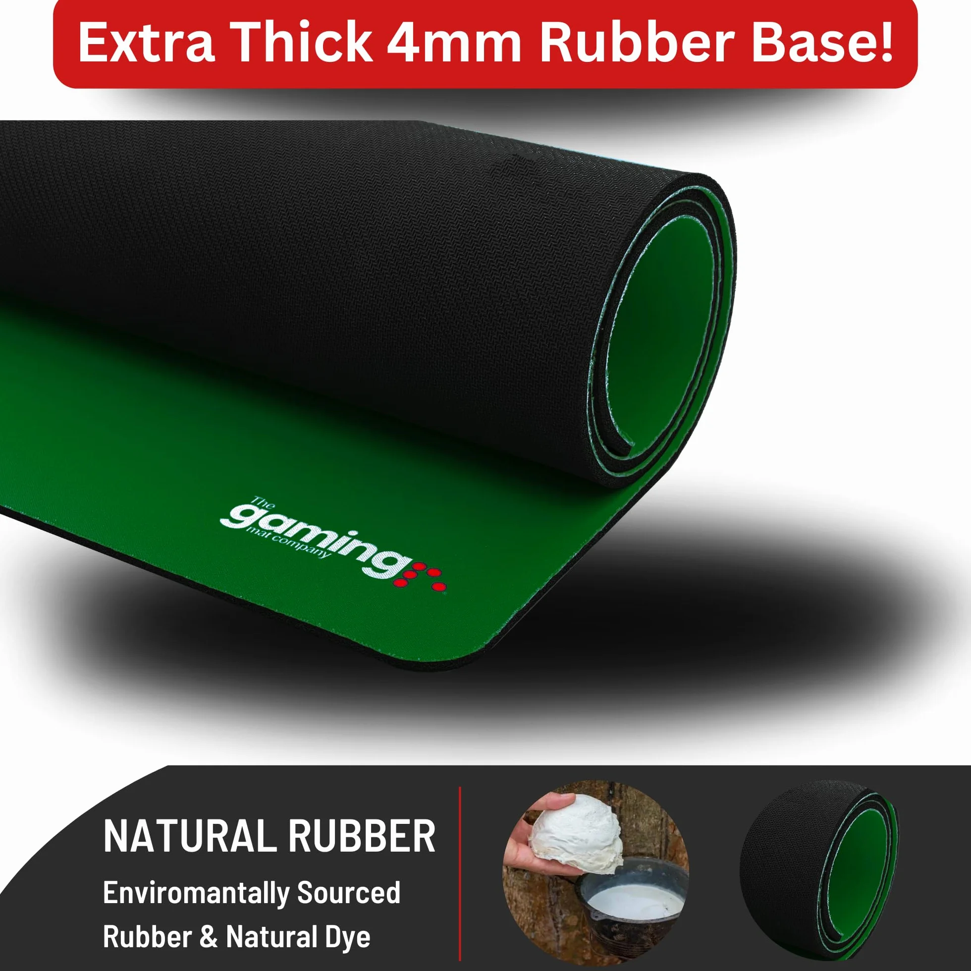 The Gaming Mat Company Tapete de Mesa de póquer, dominó, Puente y Mahjong, Color Verde, 33 x 33 Pulgadas, Cubierta de Mesa icubierta de Mesa Impermeable para Juegos