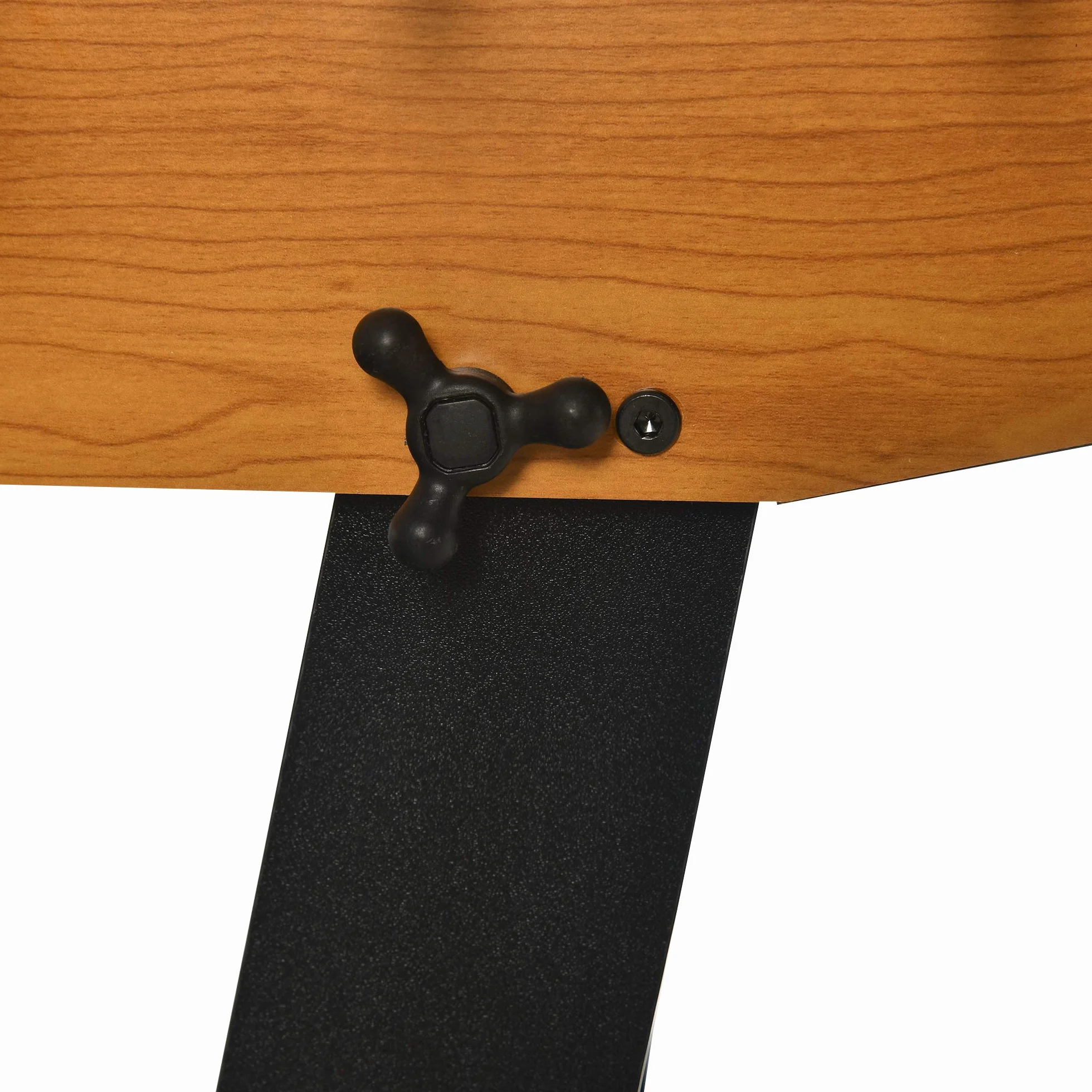 HOMCOM Futbolín Plegable, Juego de Mesa de Fútbol con 22 Jugadores y 2 Contadores, Futbolín para Niños y Adultos, 98x42x62,5 cm, Negro y Natural