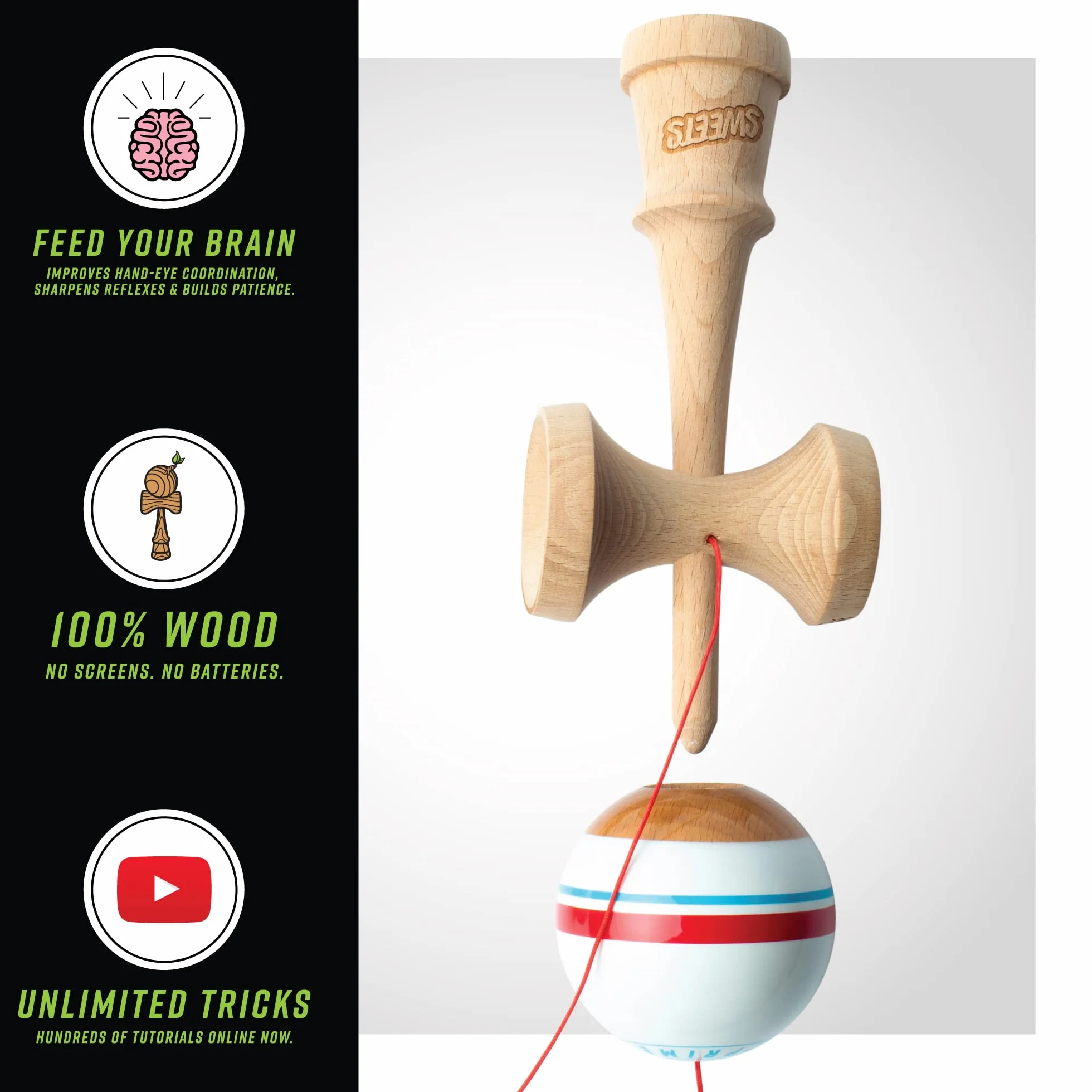 Sweets Prime Sport Stripe Racer Kendama