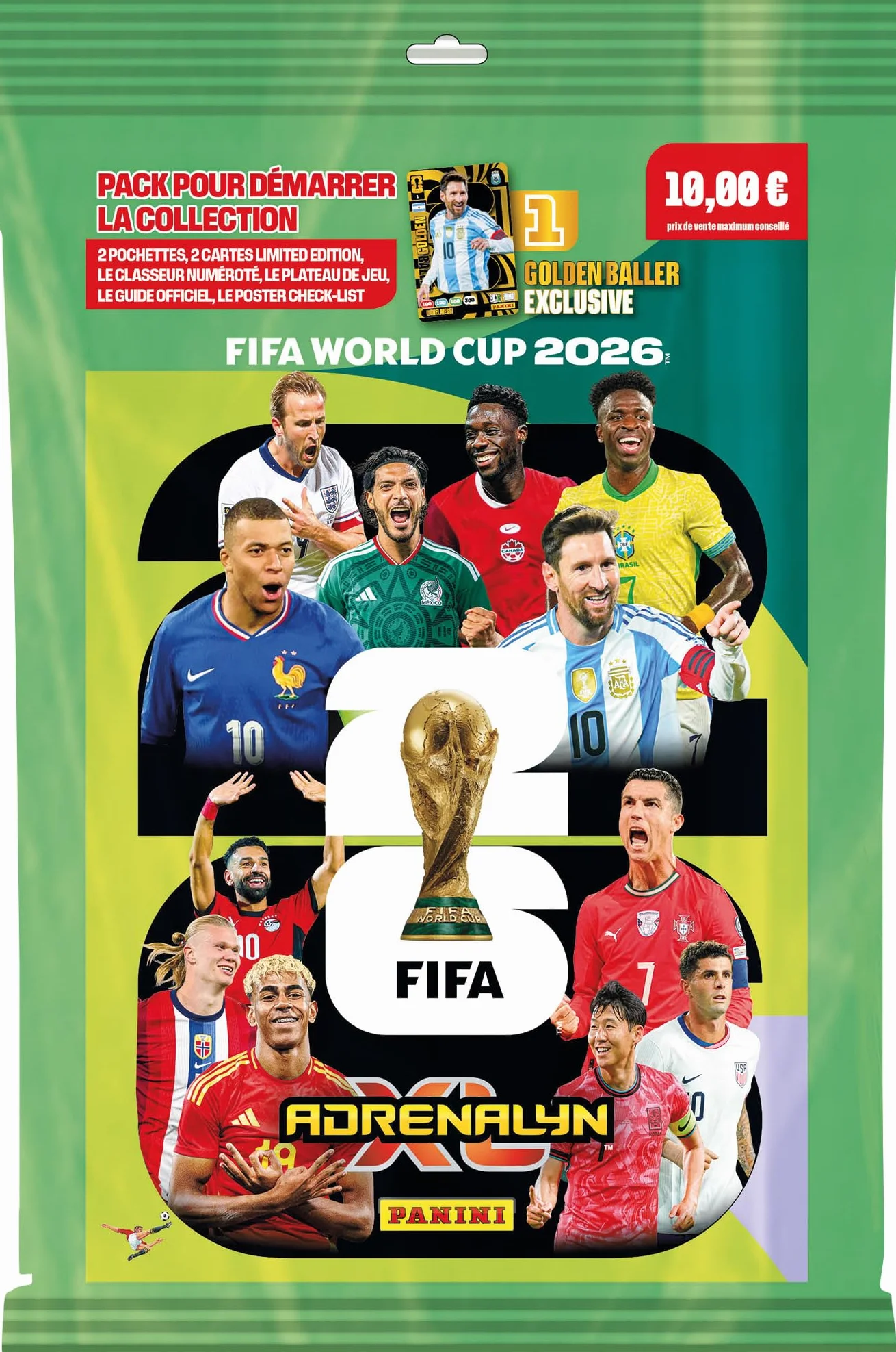 Panini FIFA World Cup 2026 Megapack Adrenalyn XL con Archivador Oficial, Tablero y Sobres