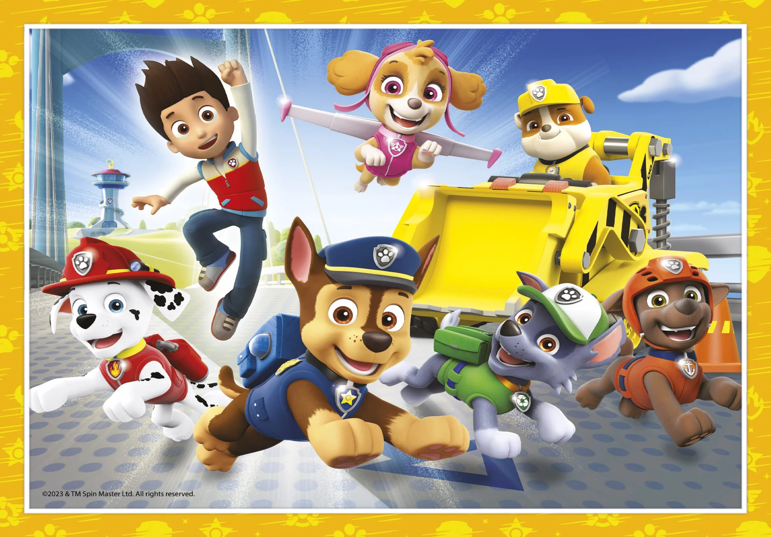 Clementoni - Puzzle Infantil 4 Puzzles en 1: Puzzles de 12, 16, 20 y 24 Piezas Paw Patrol, Patrulla Canina- Desde 3 años (21513)