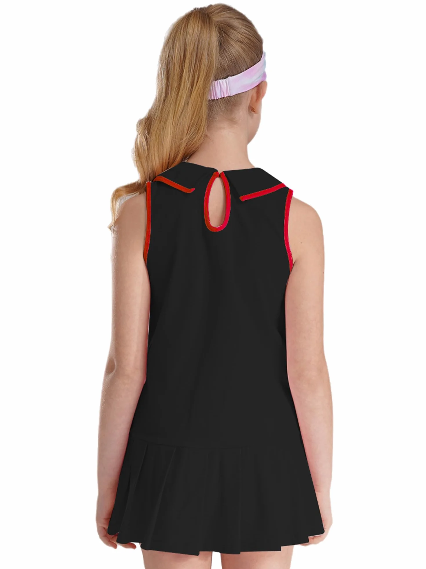 Vestido de tenis sin mangas para niña ropa deportiva de verano bádminton correr entrenamiento